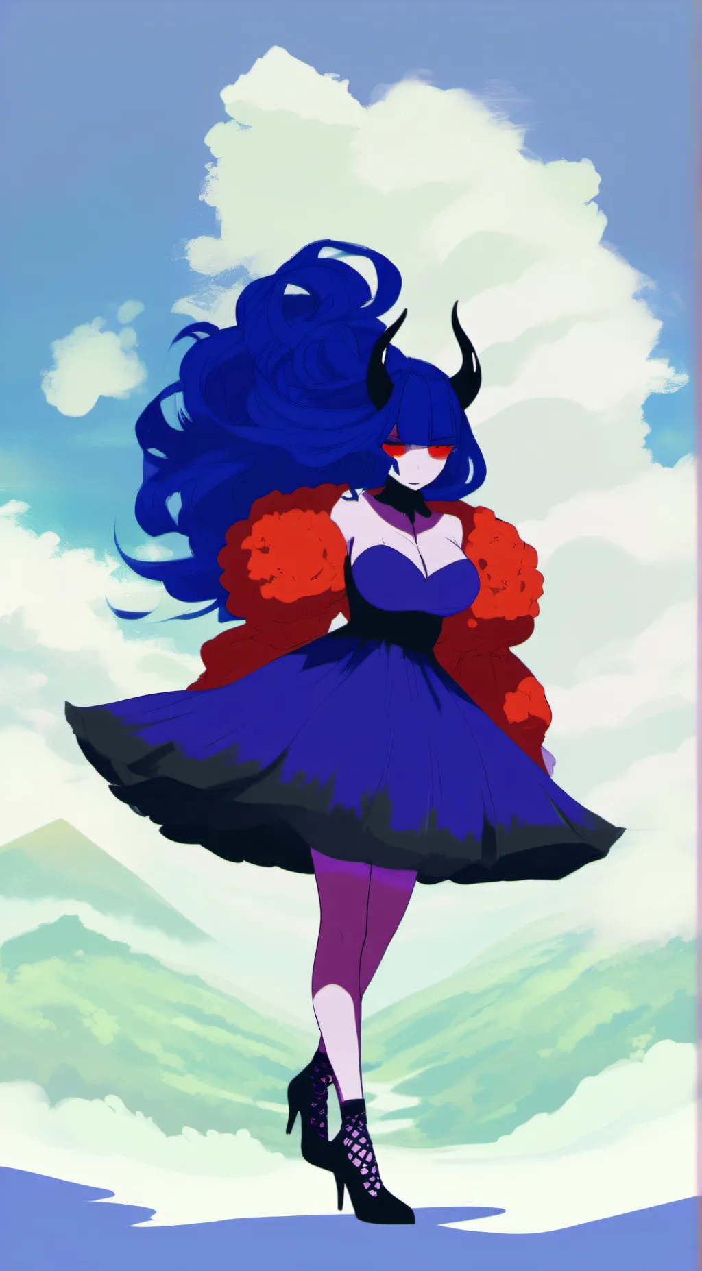 ai character: °♡ indigo ♡° background