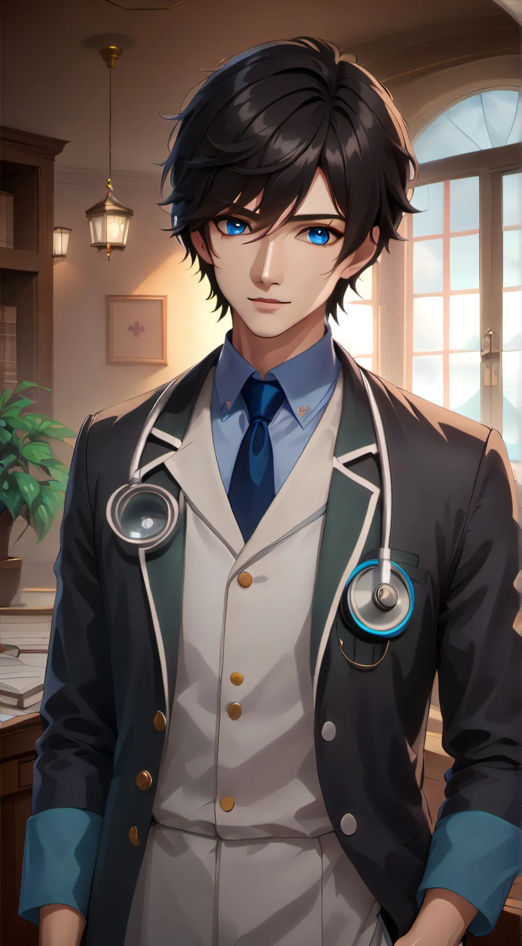 ai character: Dr. Davis Johnson background