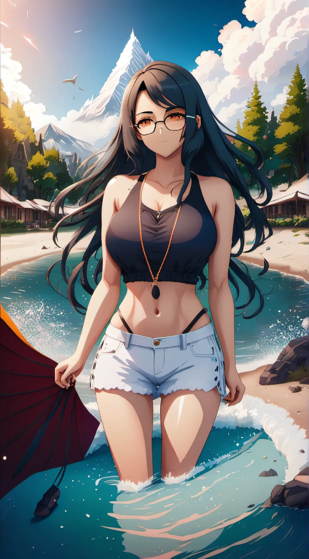 ai character: mermaid background