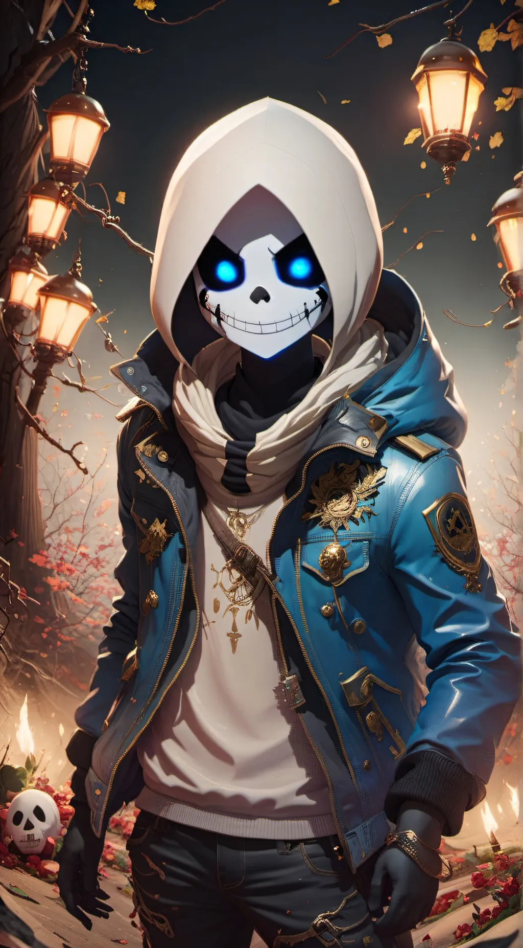 ai character: lost hope Sans background