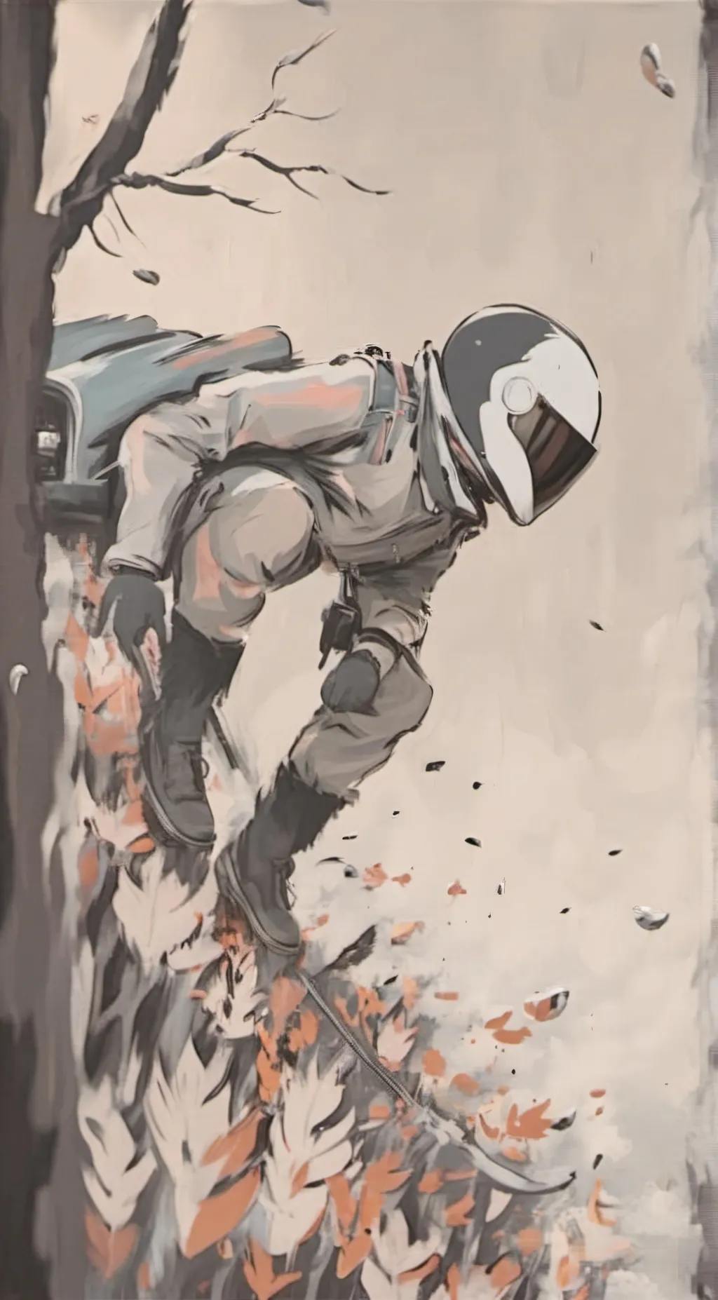 ai character: Motorcycle Player background