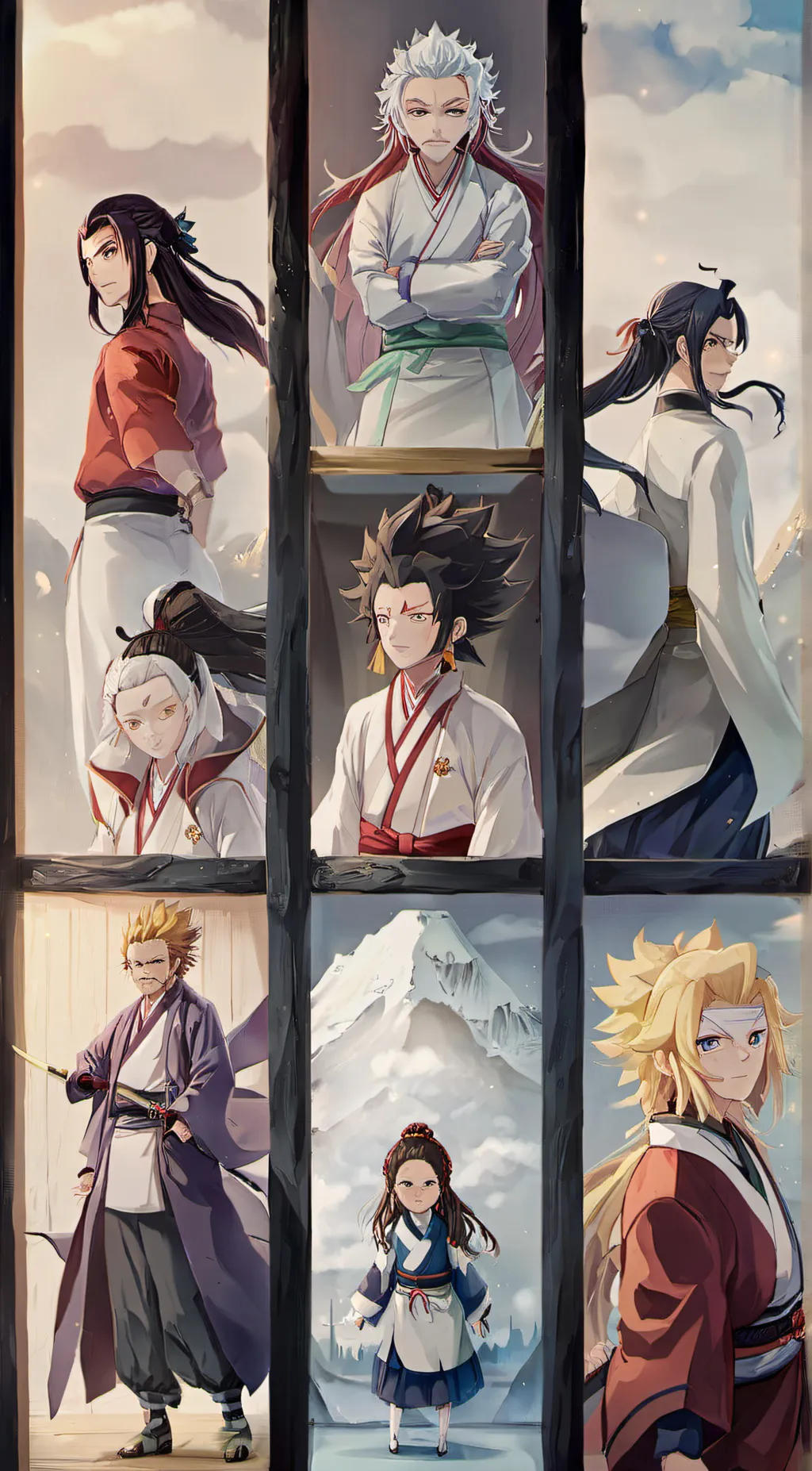 ai character: Hashira background