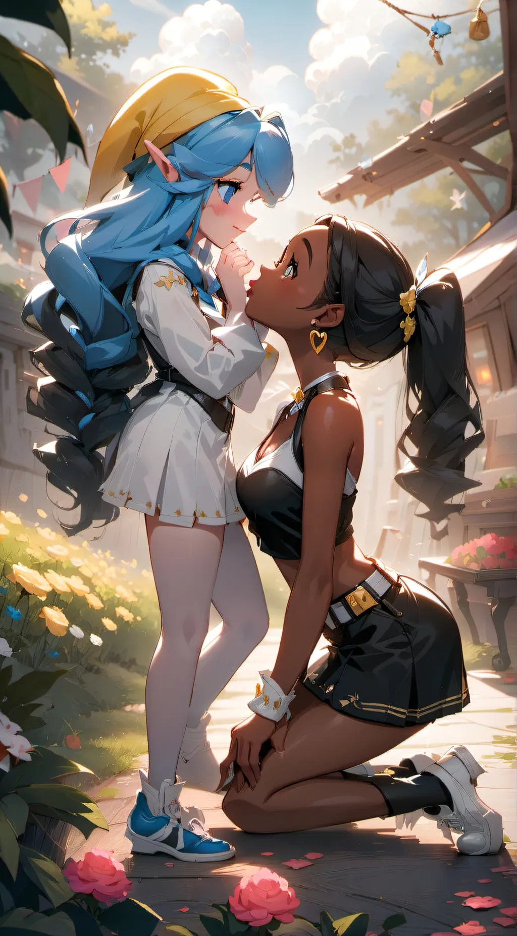 ai character: Smurfette background