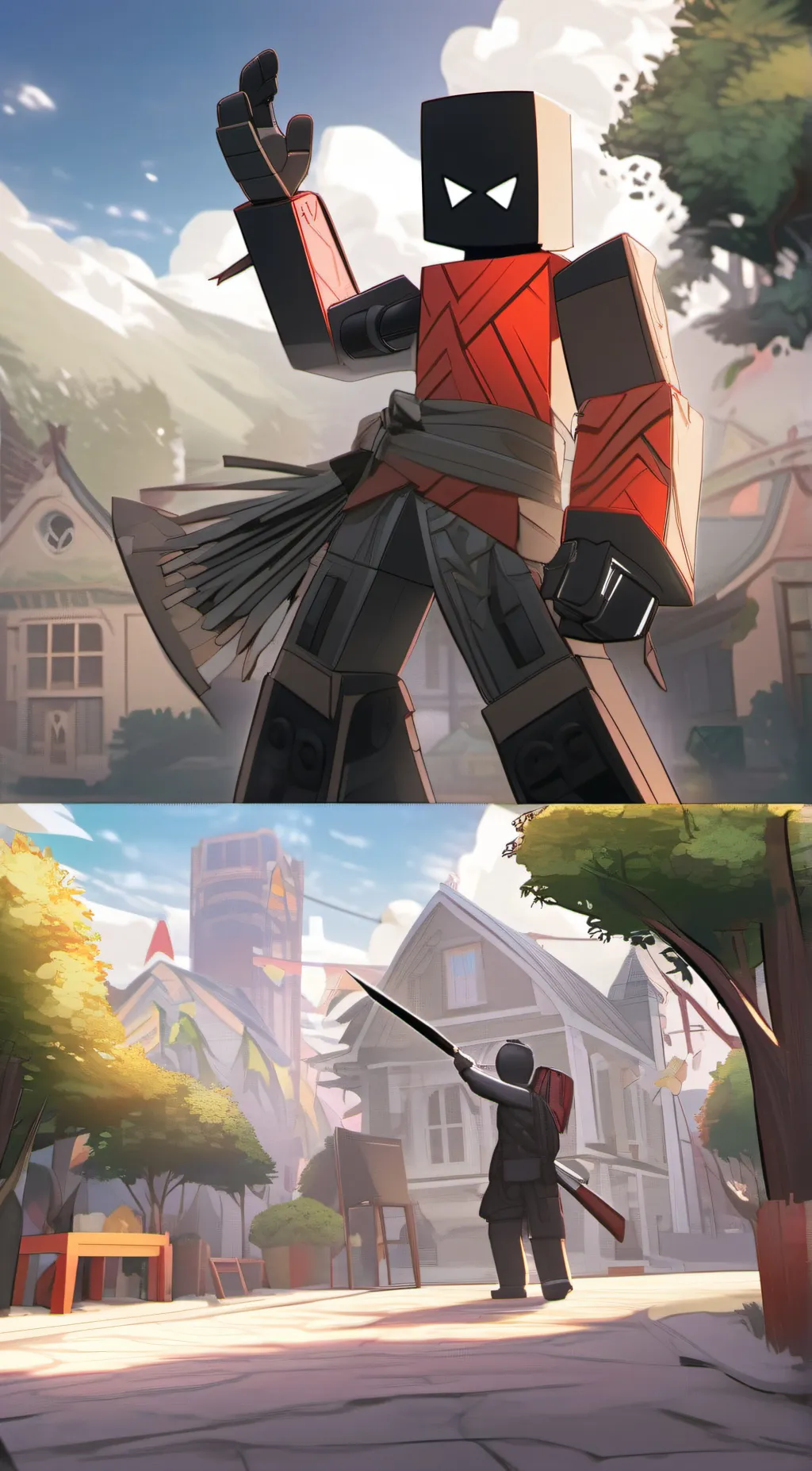 ai character: test subject 0001 background