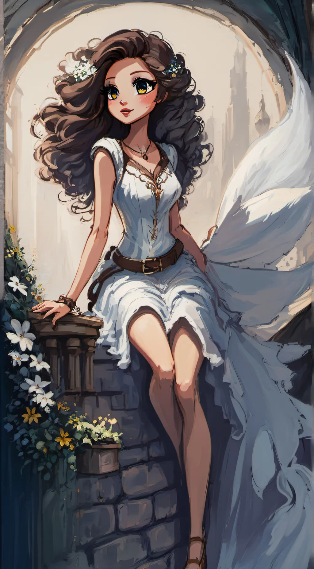 ai character: Aurora background