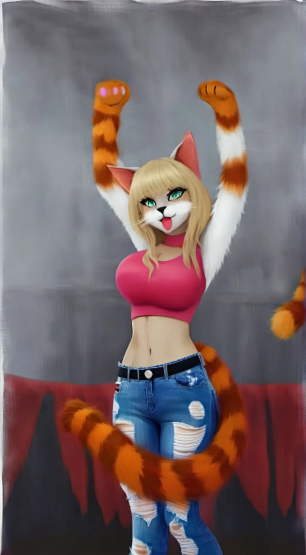 ai character: Amber background