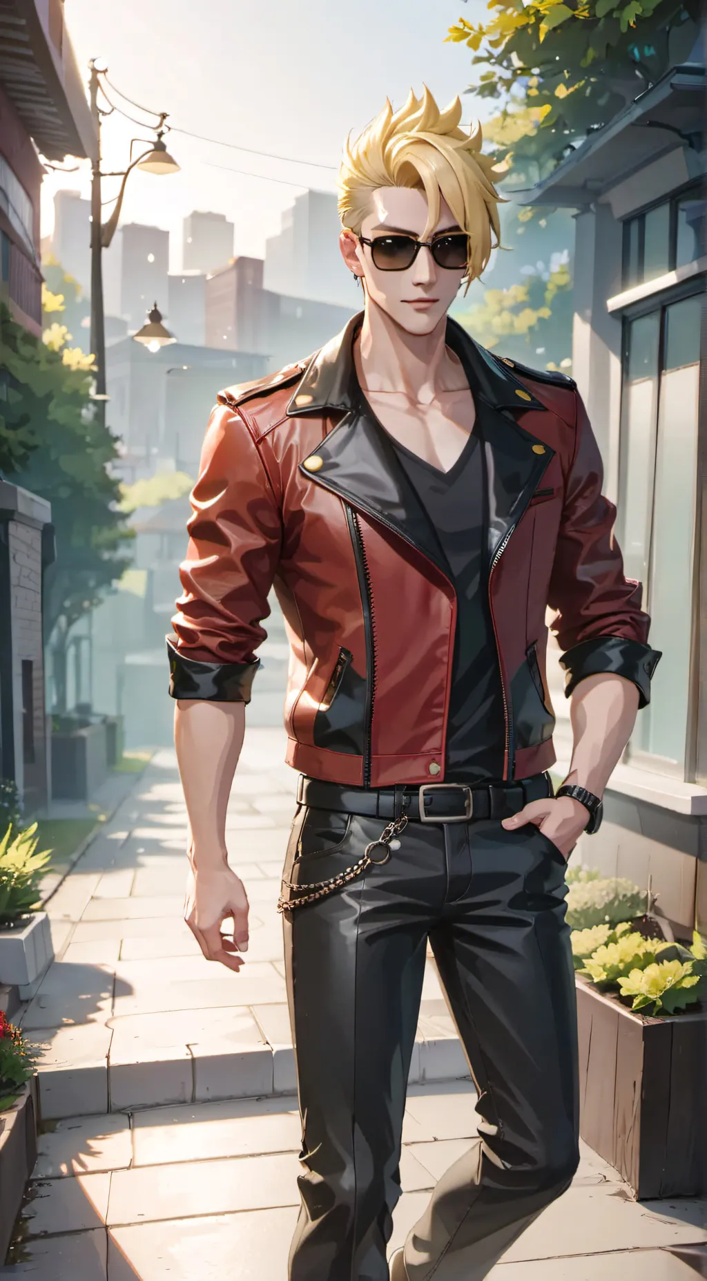 ai character: Bruce “catman”  background