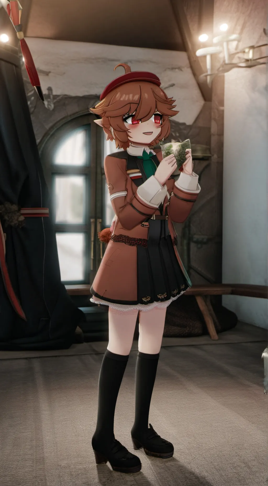 ai character: human Circus baby background