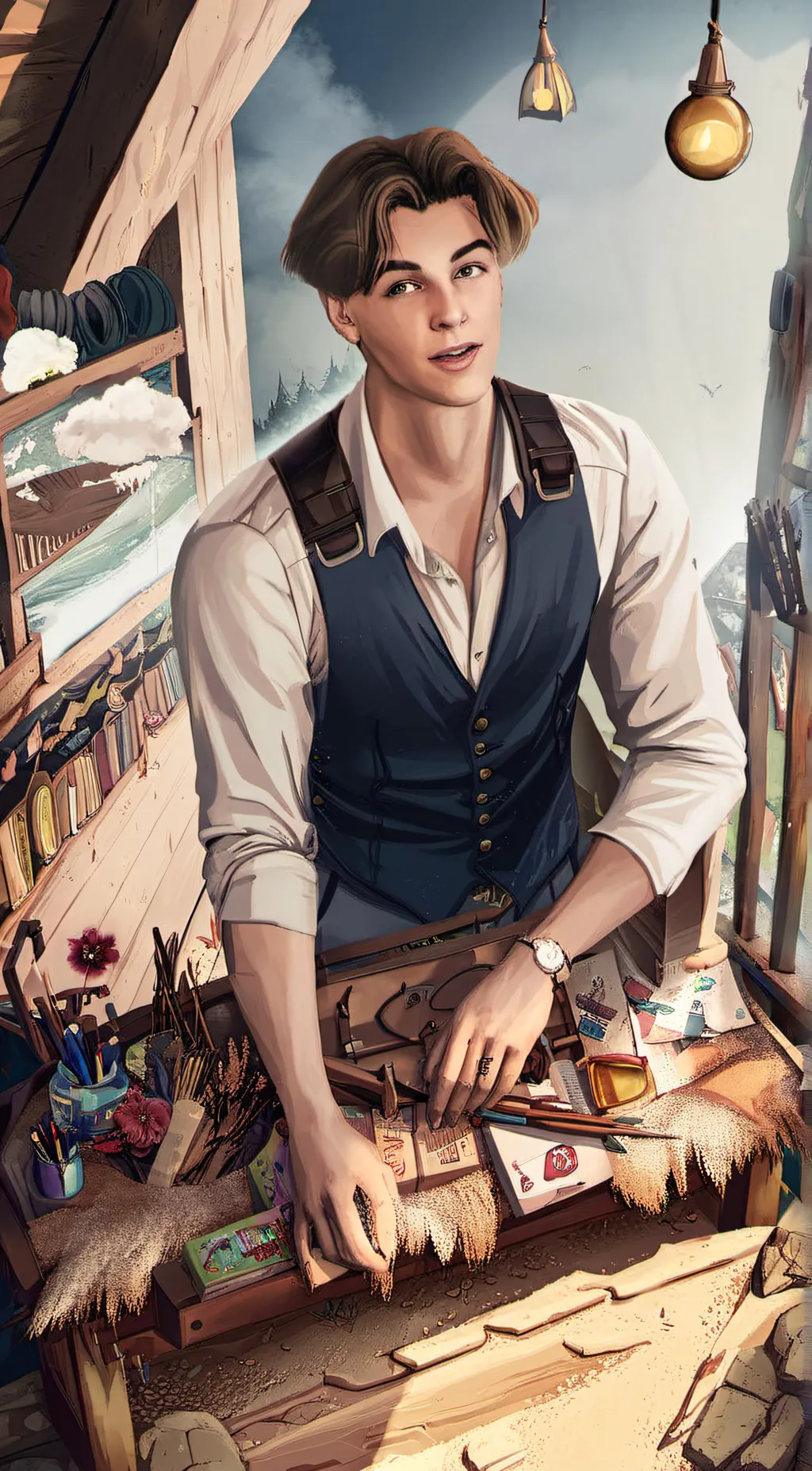 ai character: Nils Kuesel background