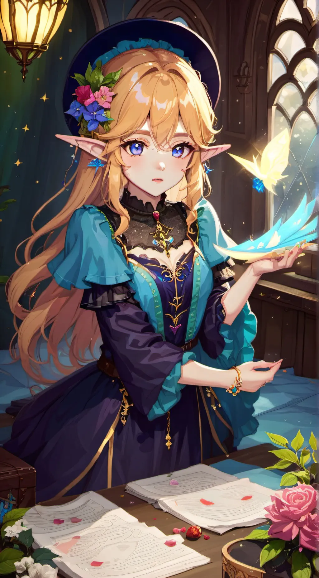 ai character: luna background