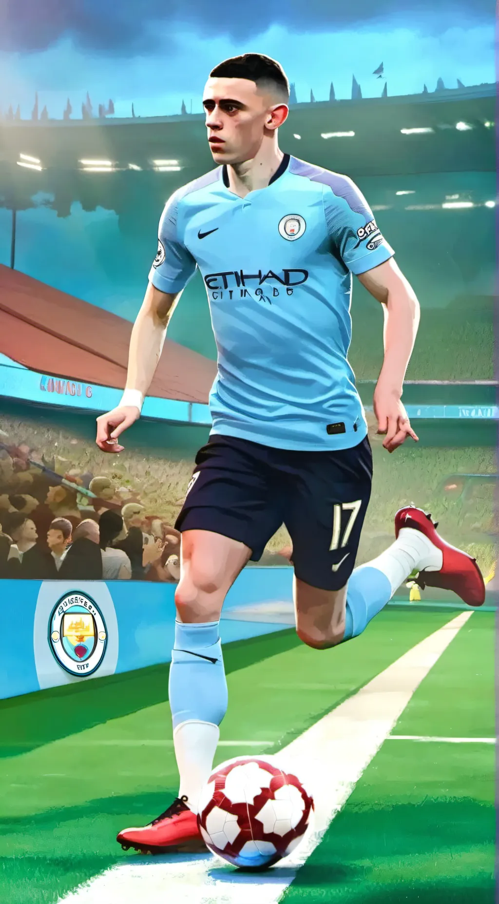 ai character: Phil Foden background