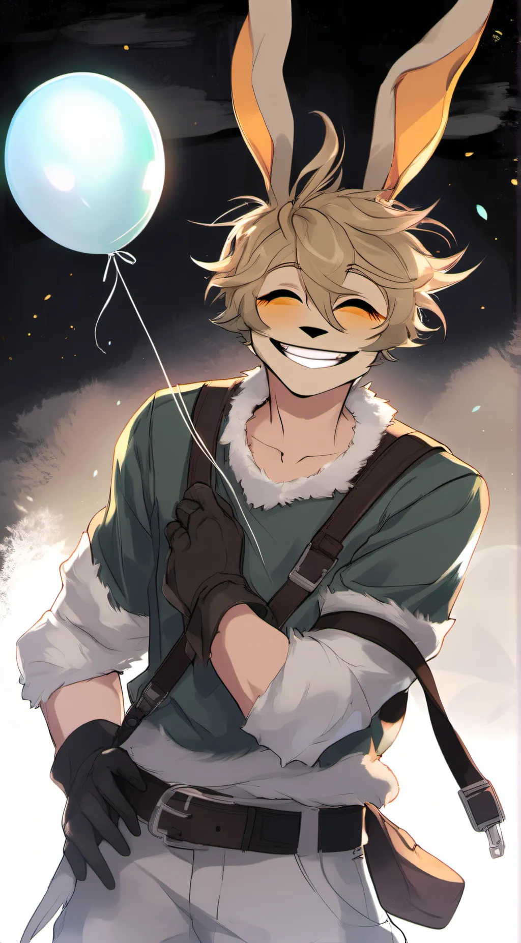 ai character: Bunzo Bunny background