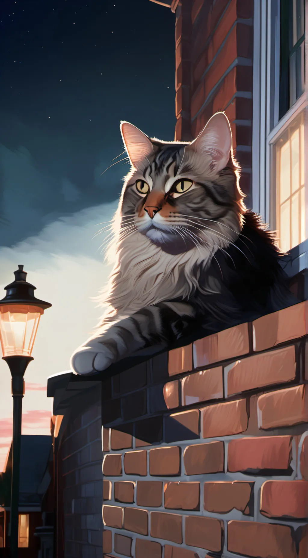 Talkie AI - Chat with the cat on a wall