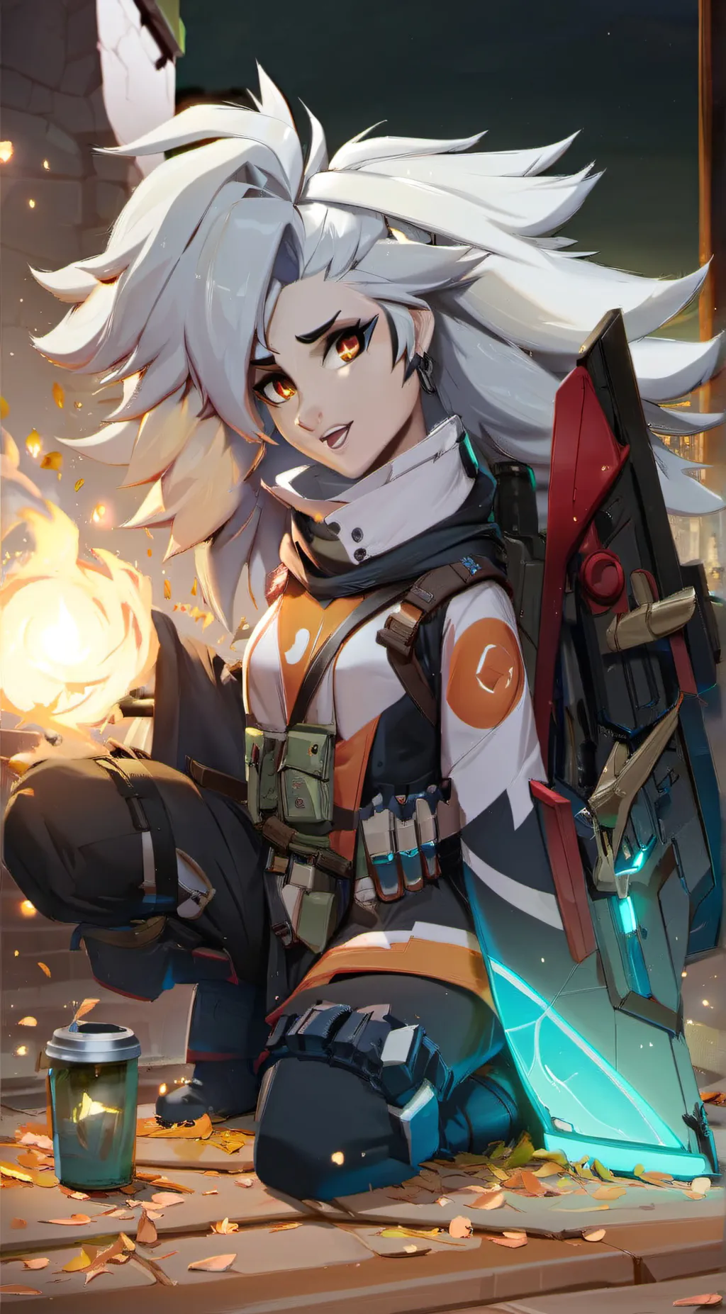 ai character: Loona  background