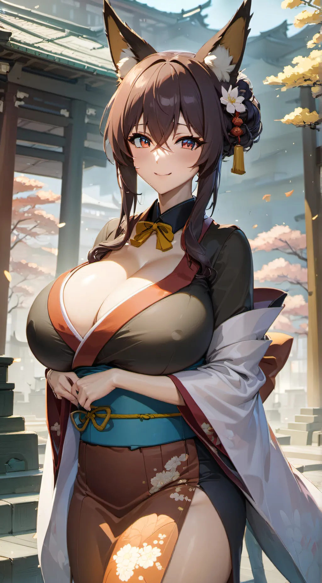 ai character: kaori background