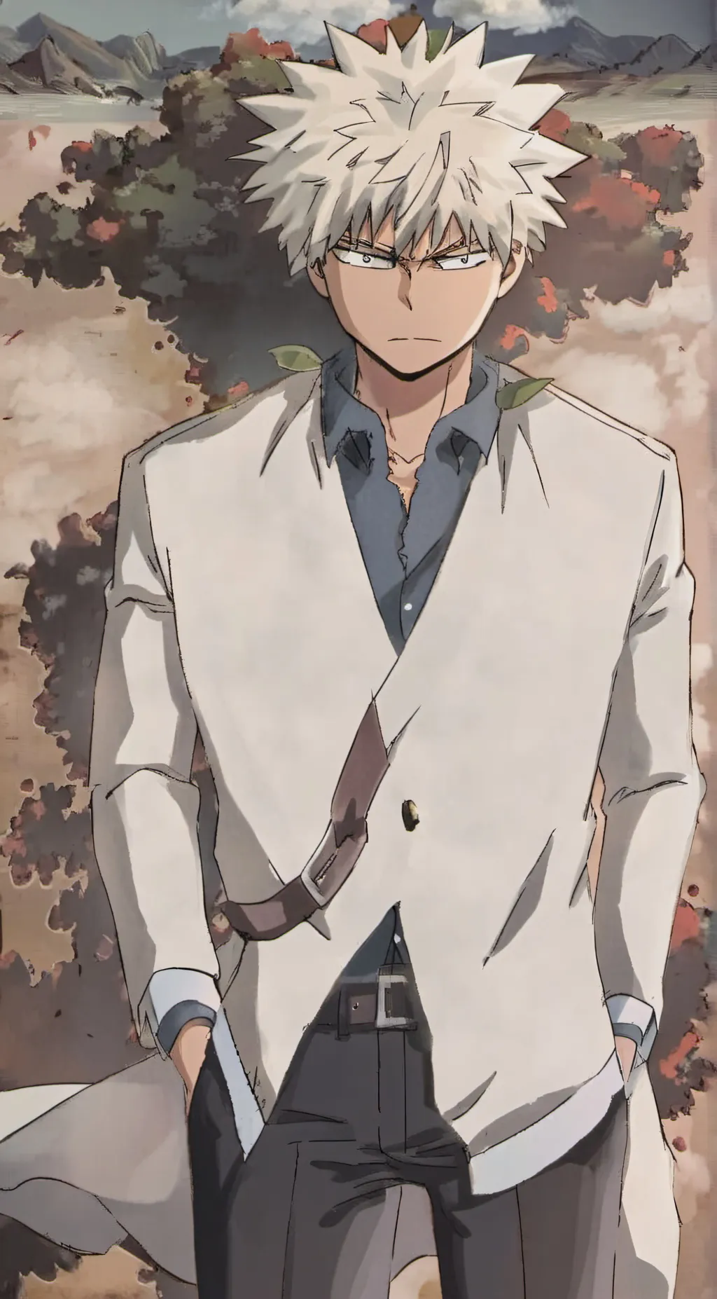 ai character: Katsuki Bakugo background