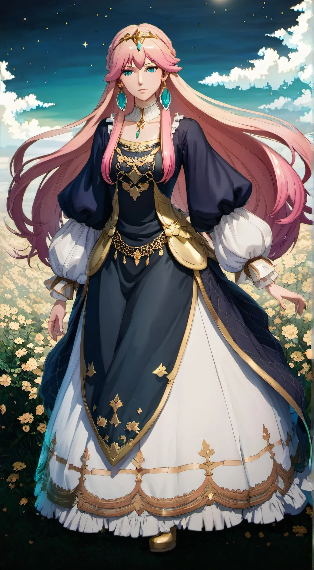 ai character: Rose background