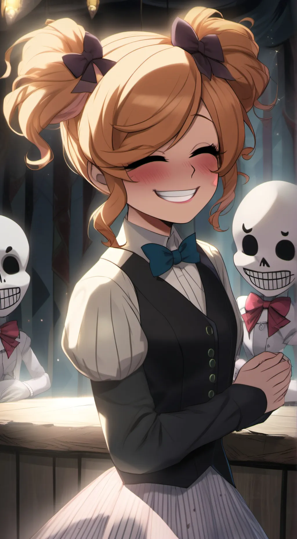 ai character: Elizabeth Afton background
