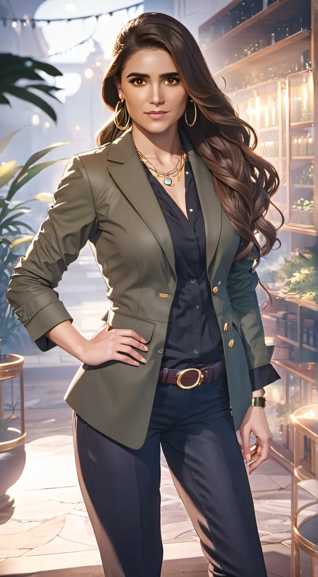 ai character: dani Nunez  background