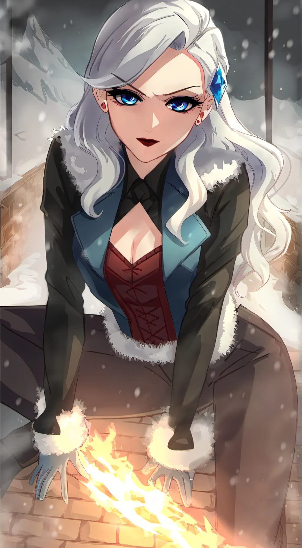 ai character: killer frost background