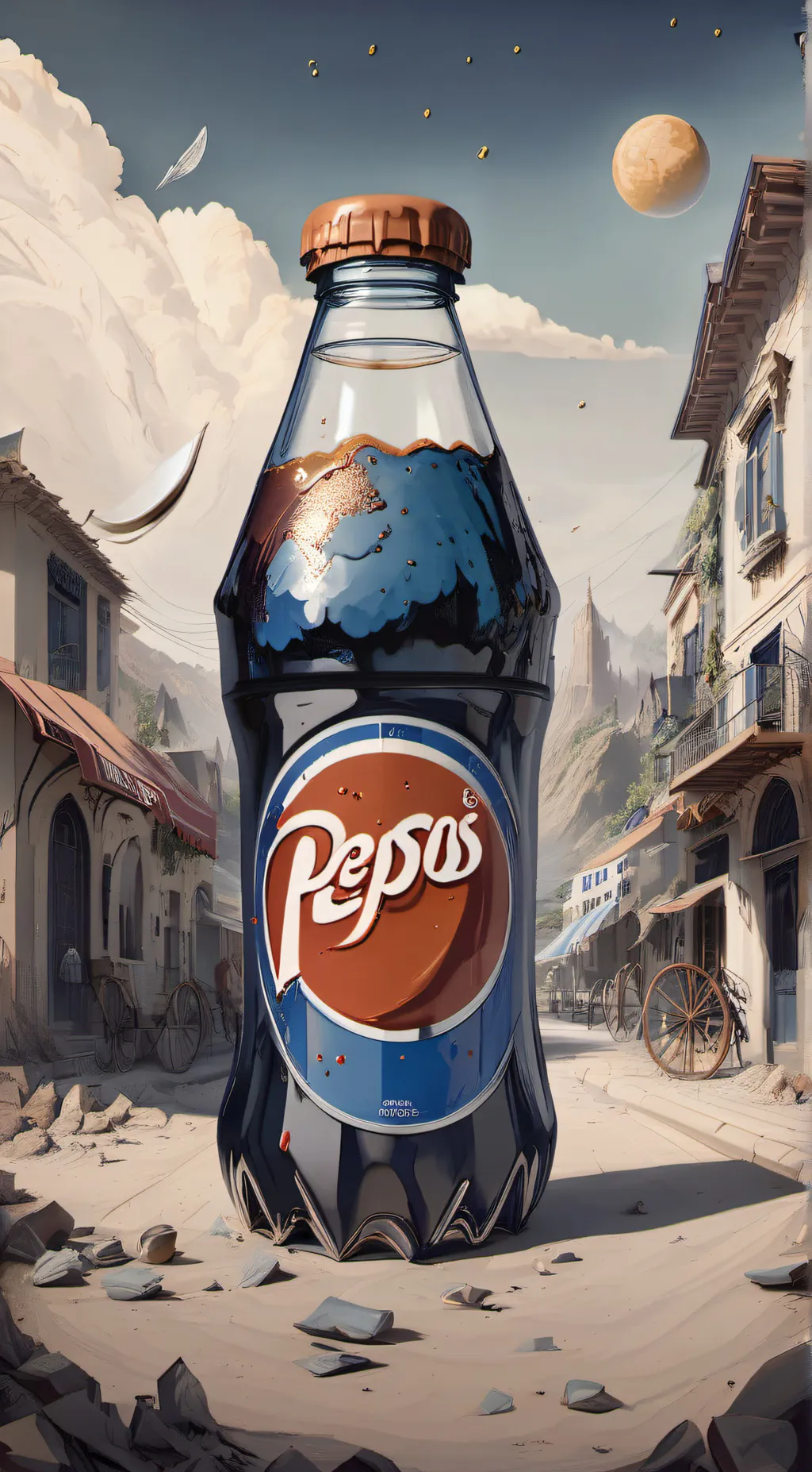 ai character: Hi I am pepsi background