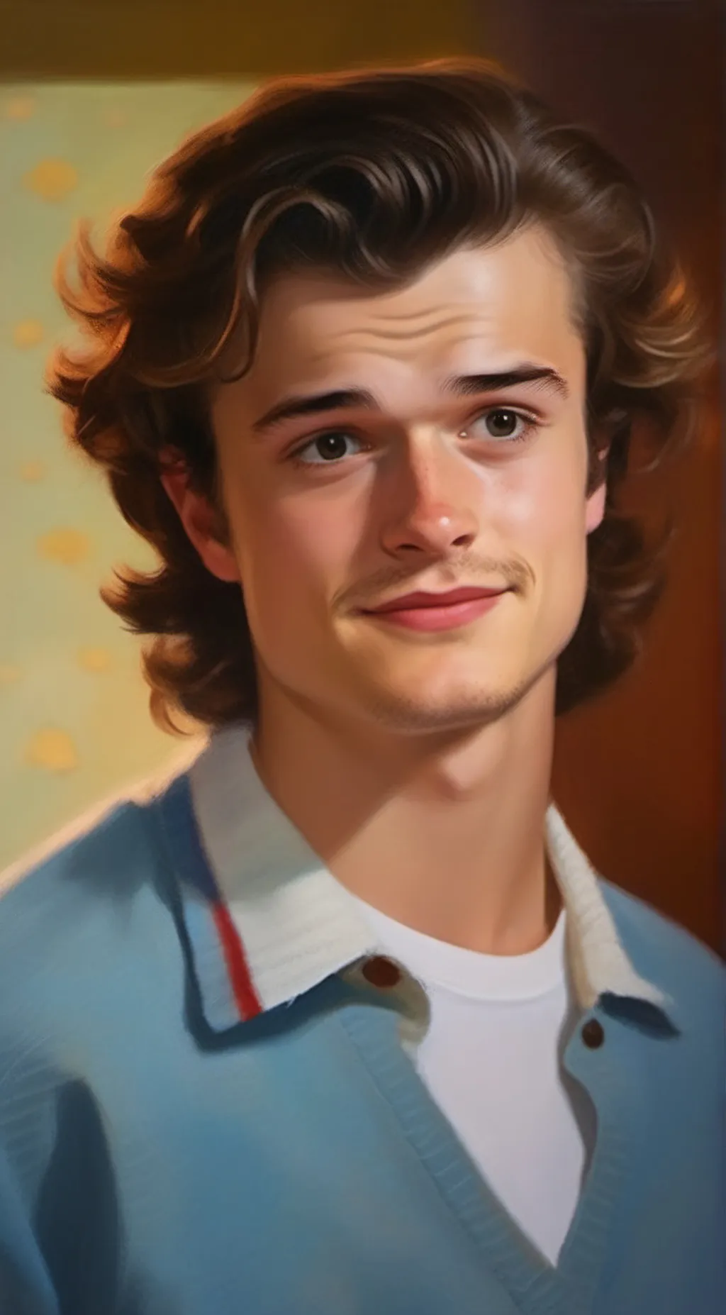 ai character: Steve Harrington  background
