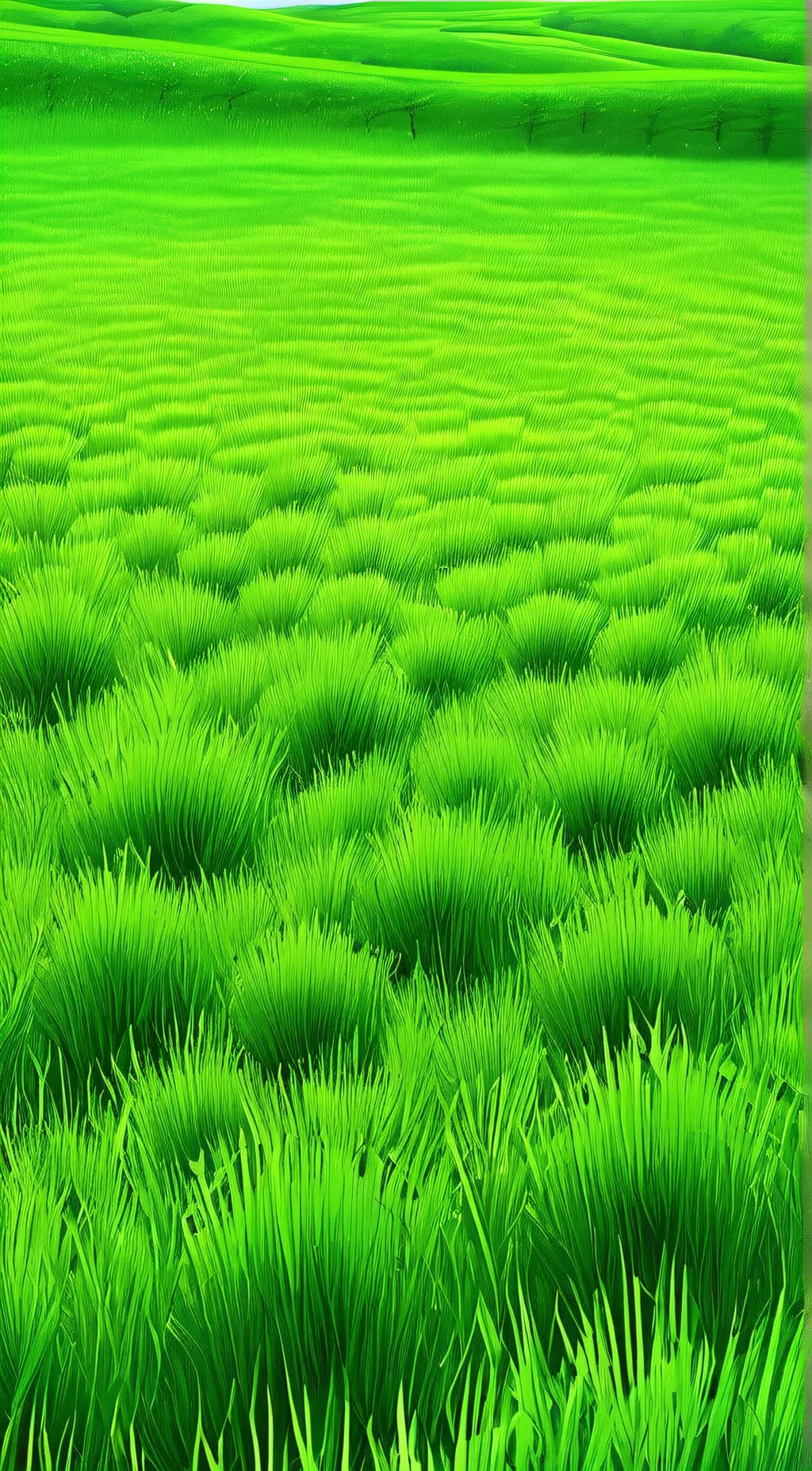 ai character: Grass background