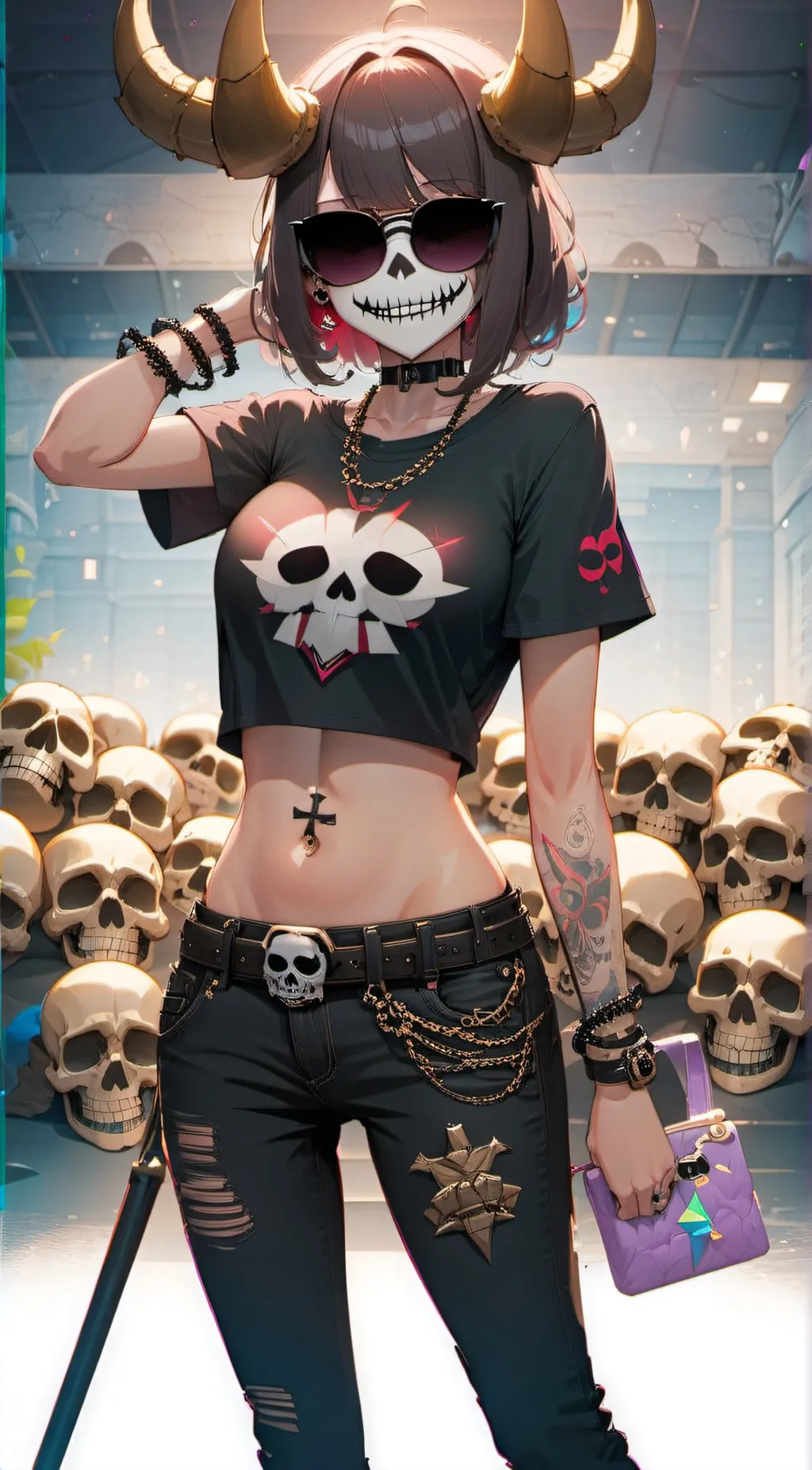 ai character: Queen Of Skulls background