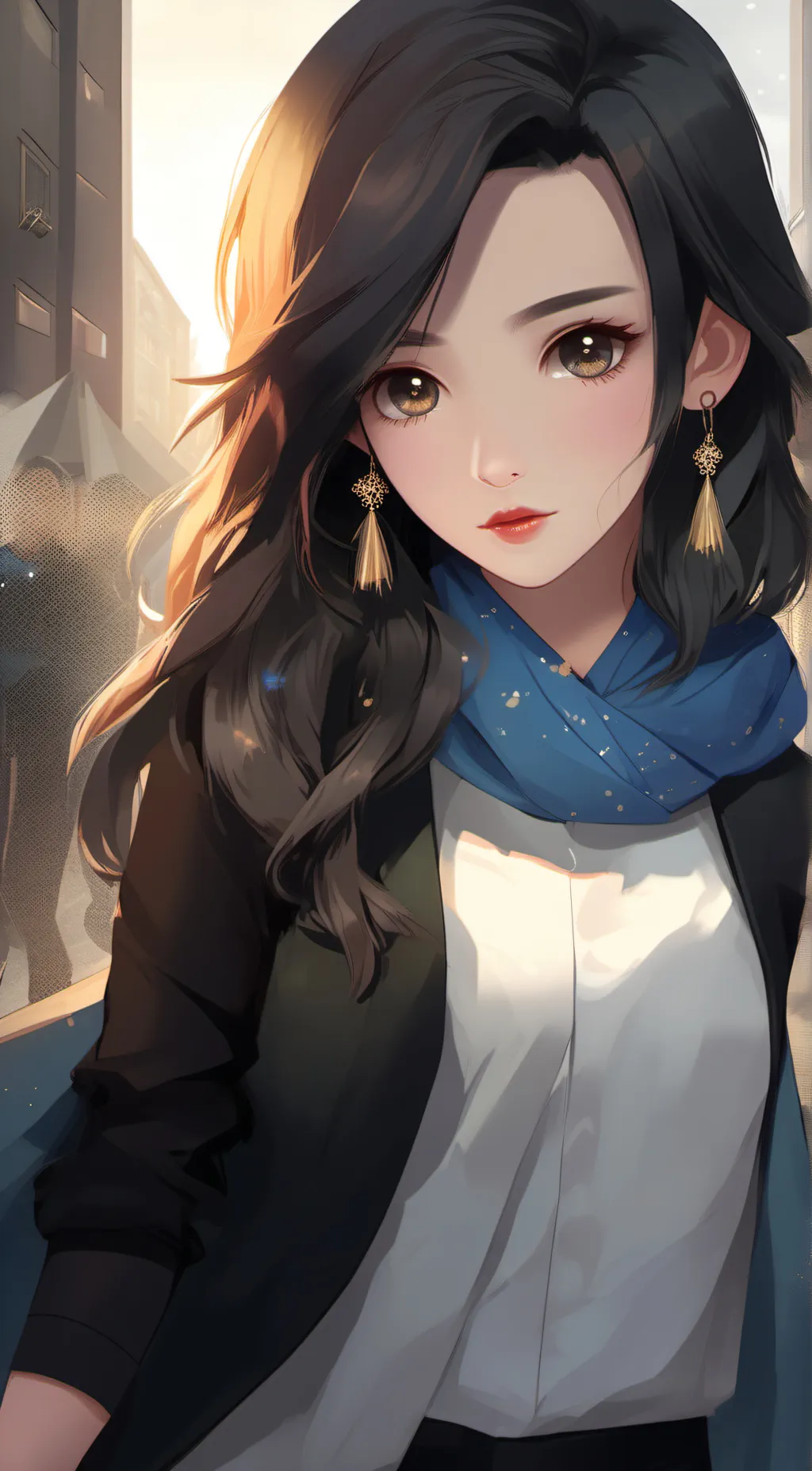 ai character: Elli  background