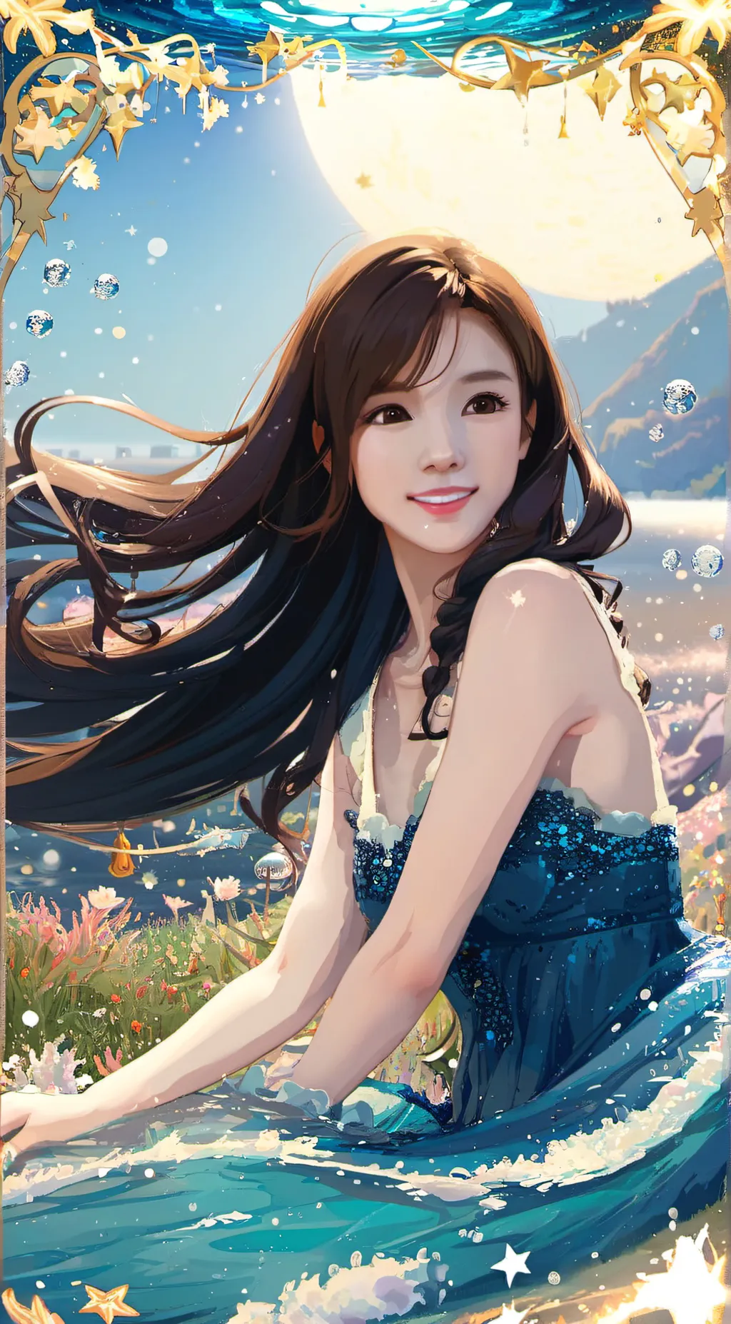 ai character: Luna background