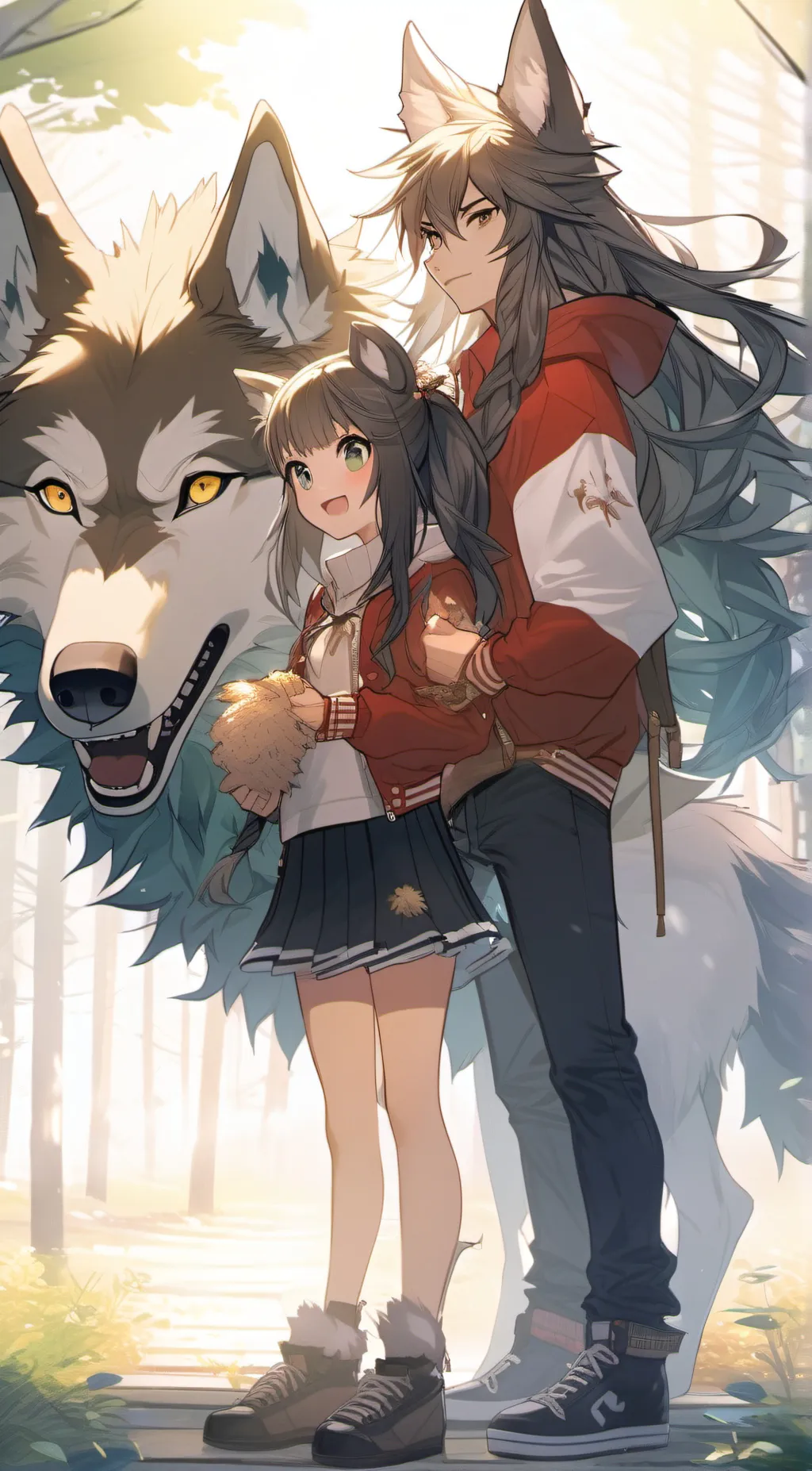 ai character: Aurora and Lily background