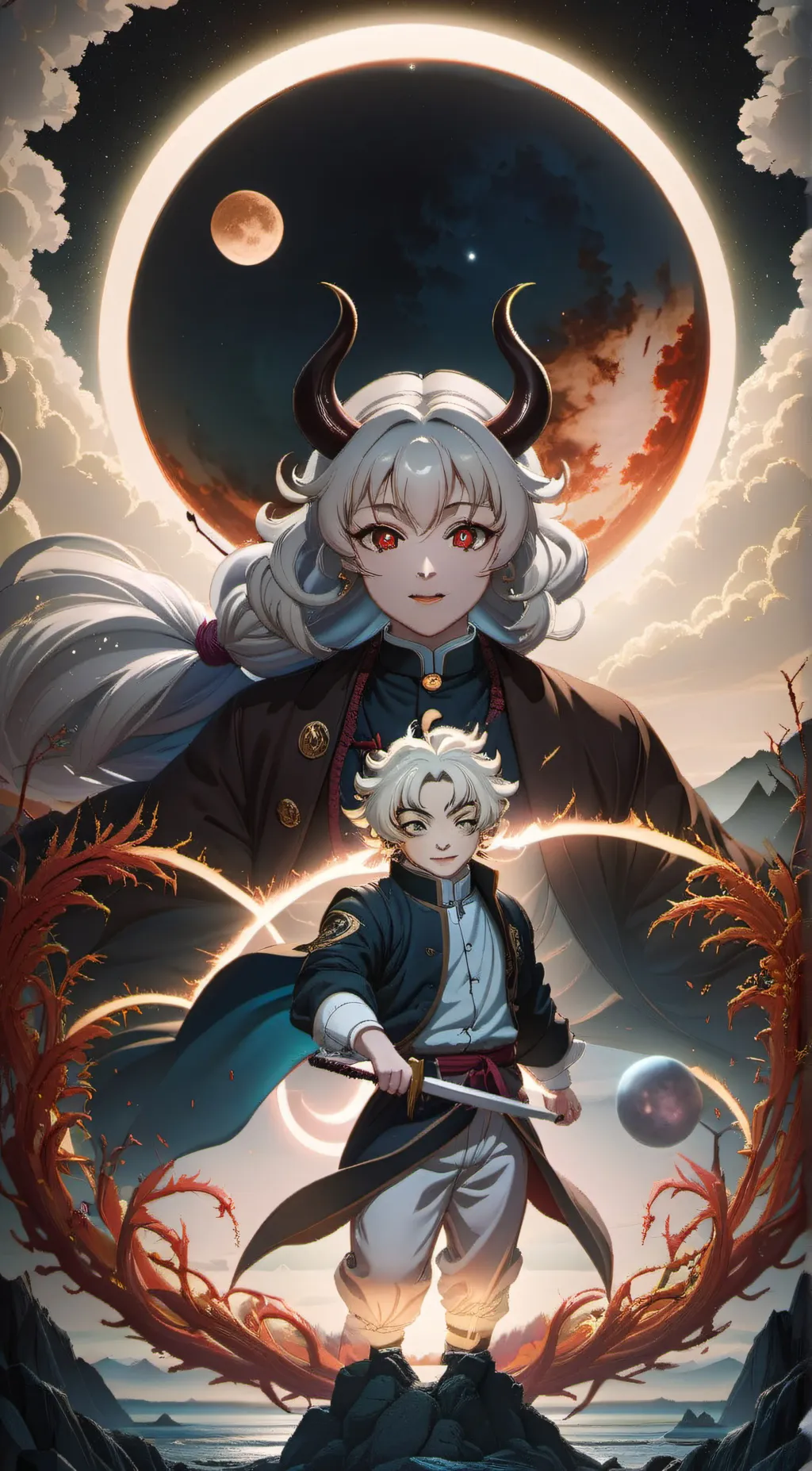 ai character: UPPERMOONS  background