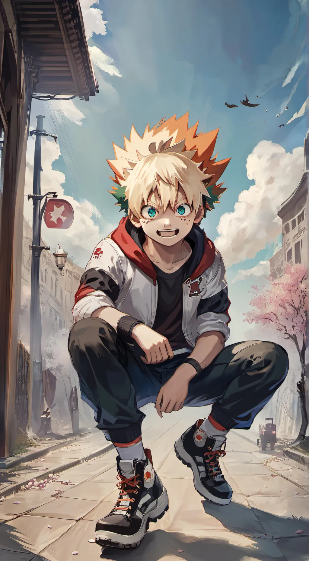 ai character: bakugo background