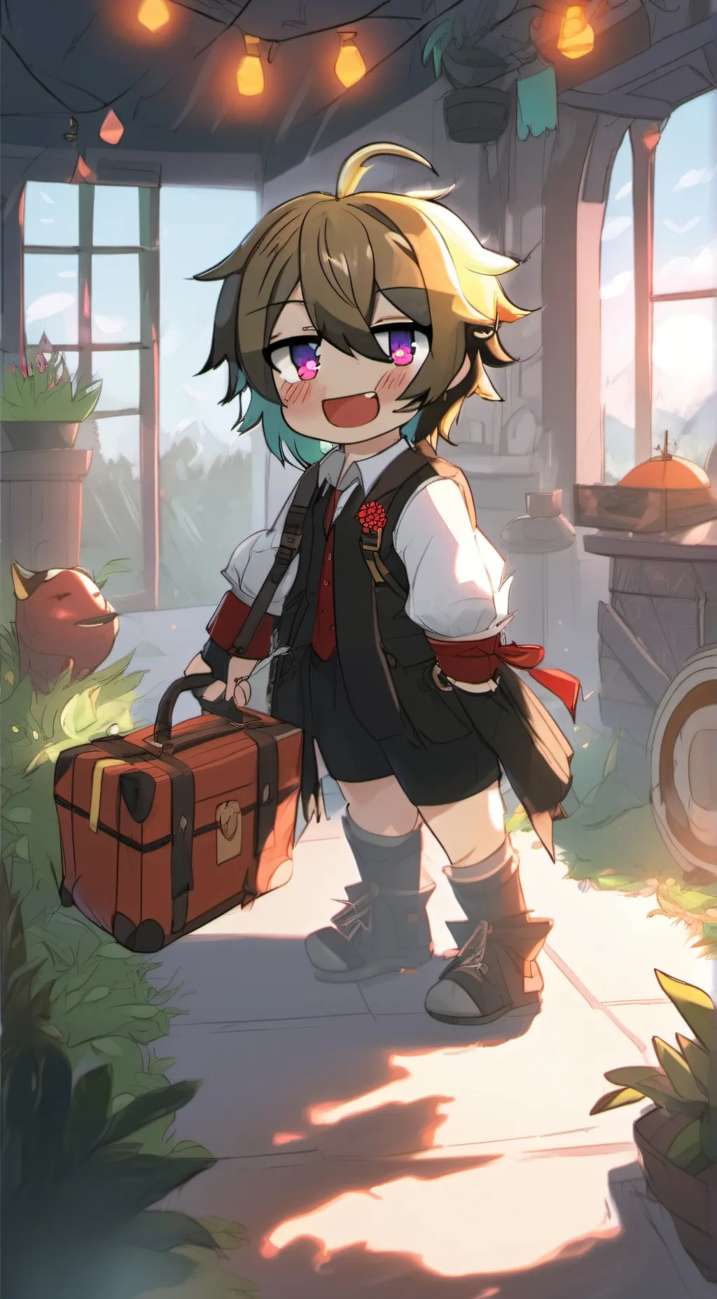 ai character: Pip x Damien  background