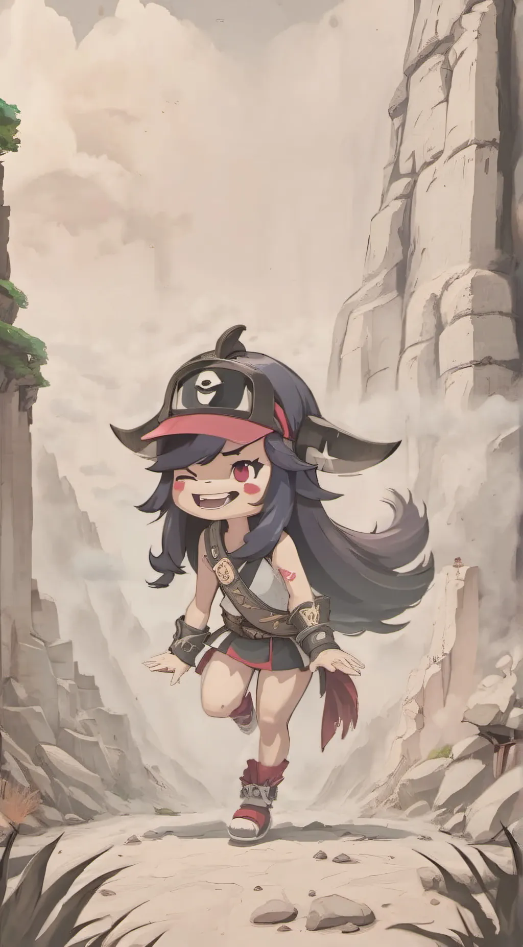 ai character: Aphmau Pokemon  background