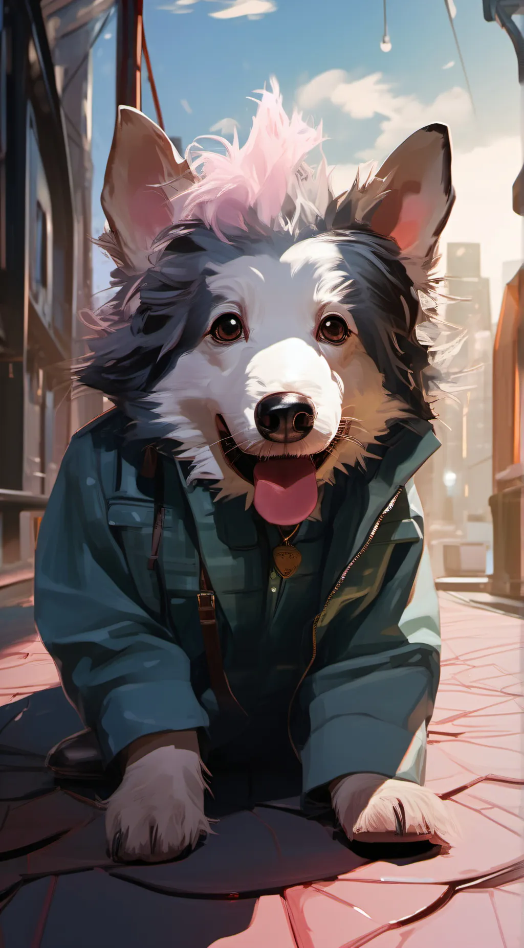 ai character: doggo background