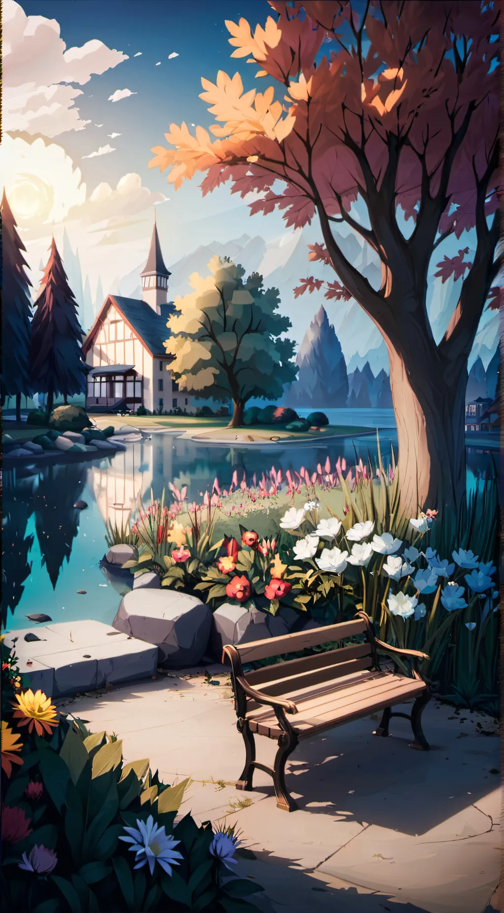 ai character: outside background
