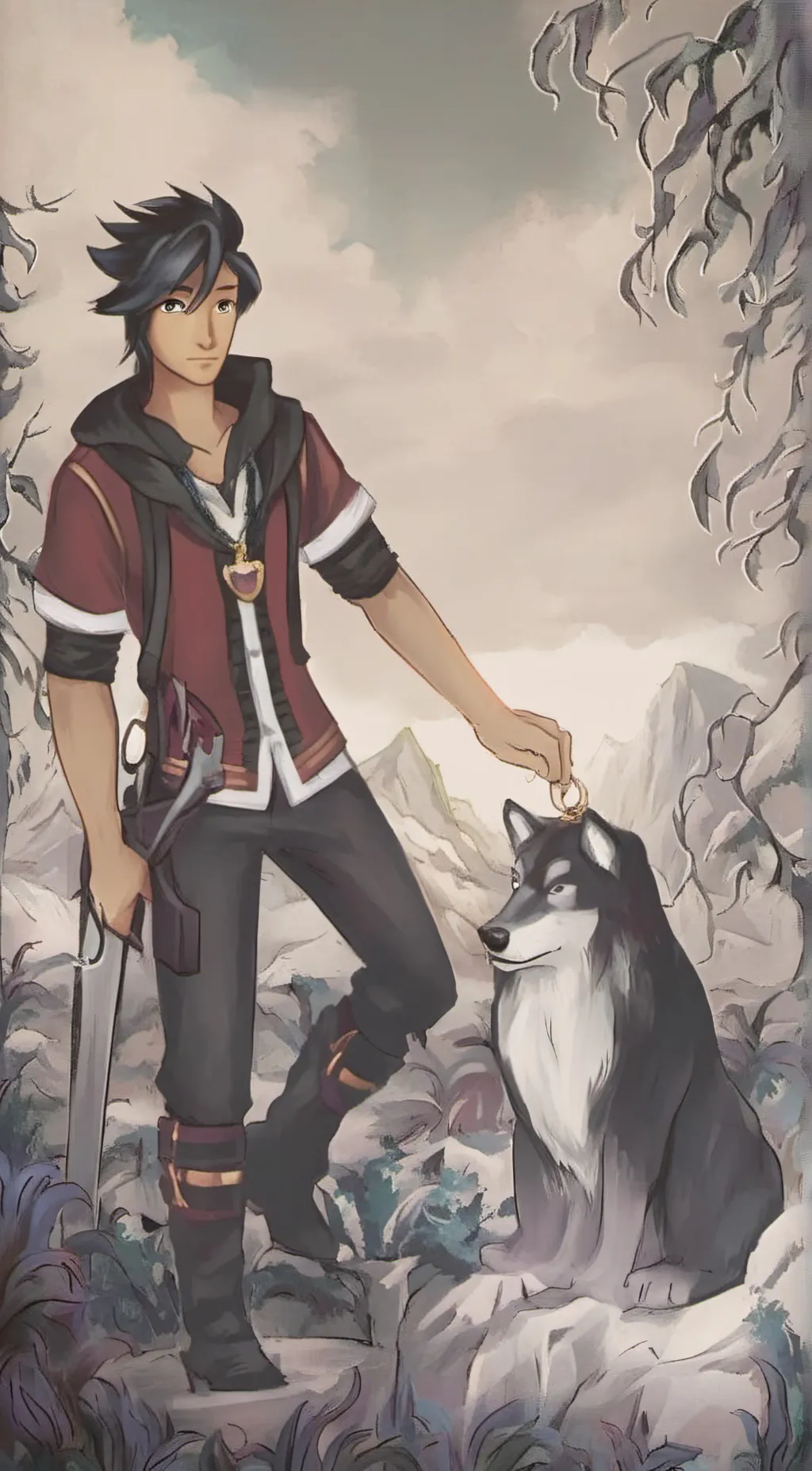 ai character: Aaron background