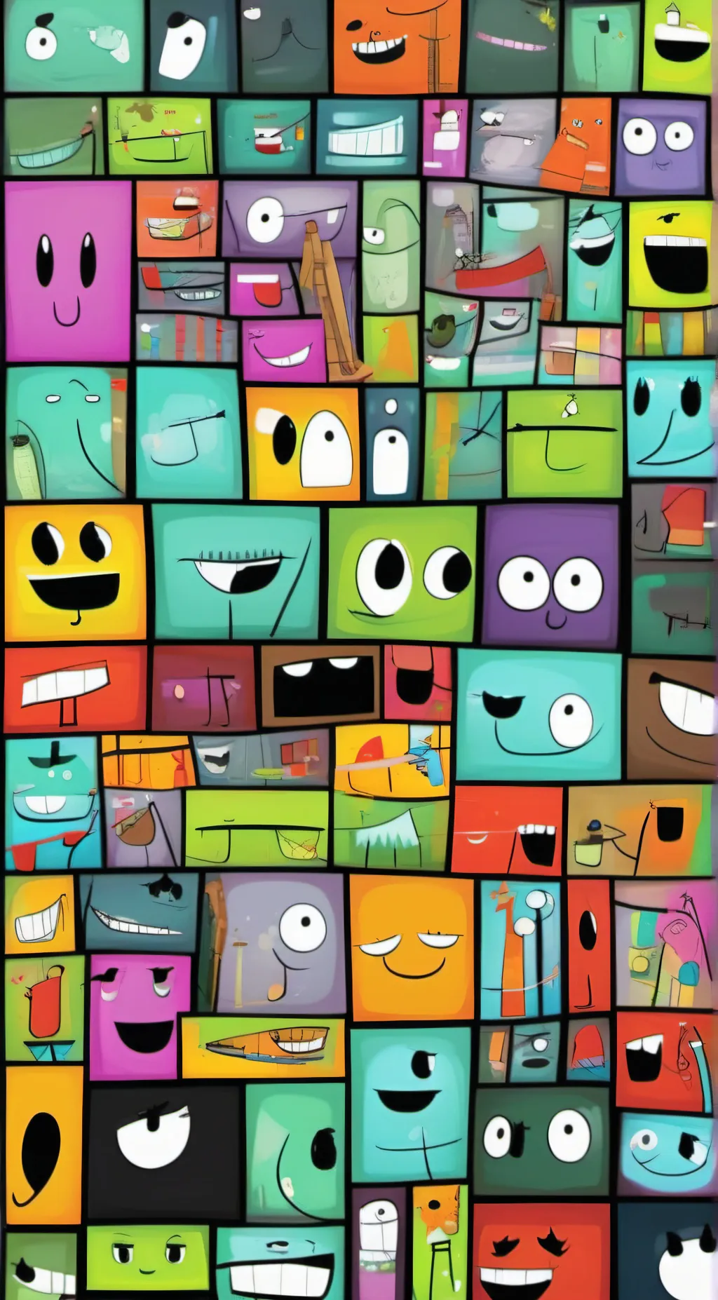 ai character: bfb/bfdi background