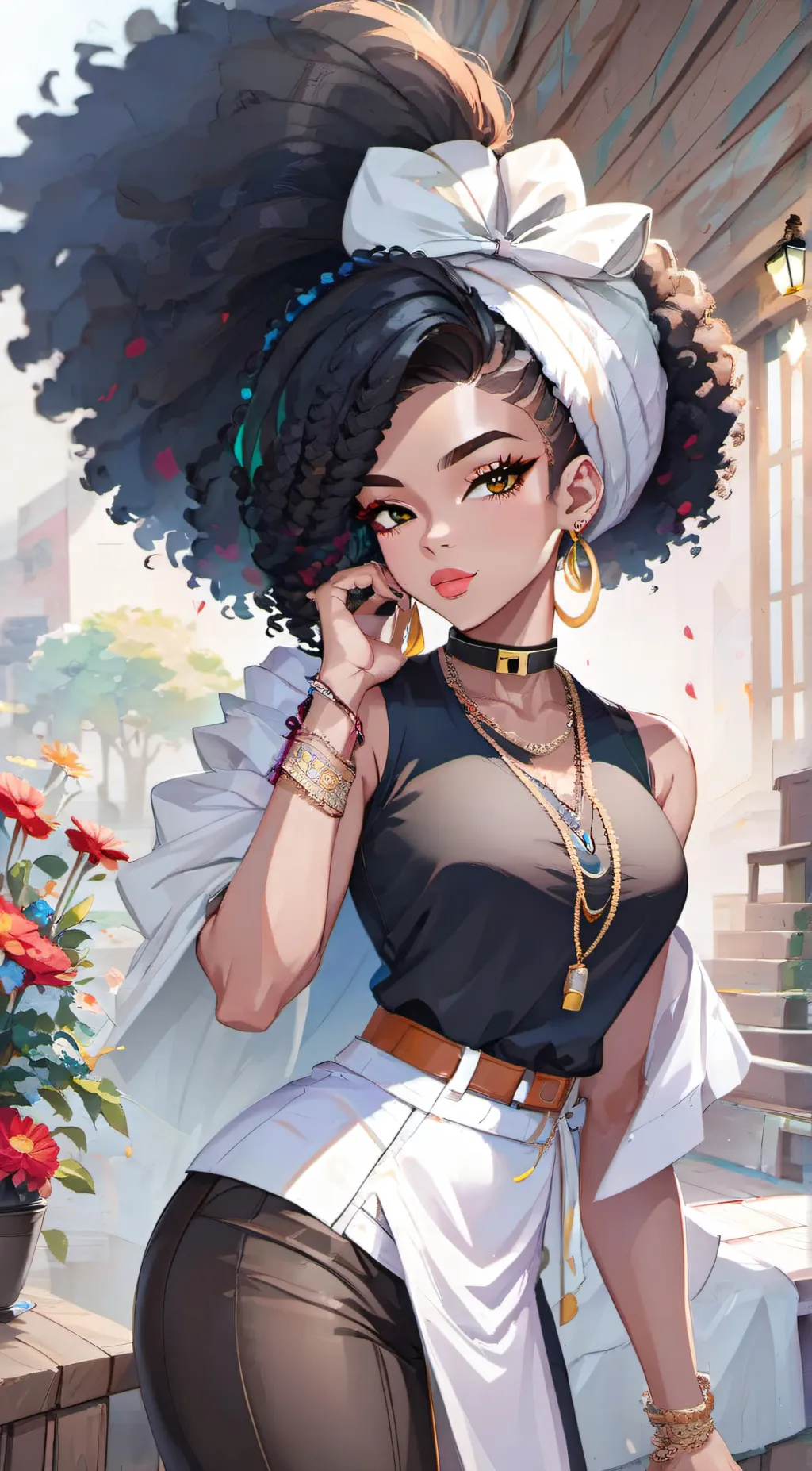 ai character: Eva background