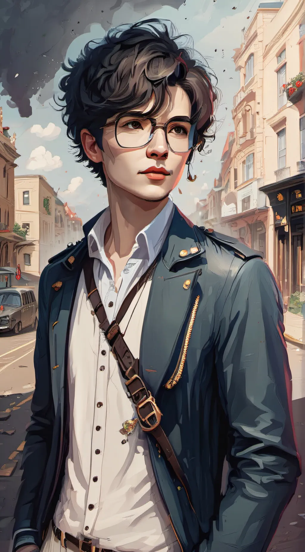 ai character: half of your famil background