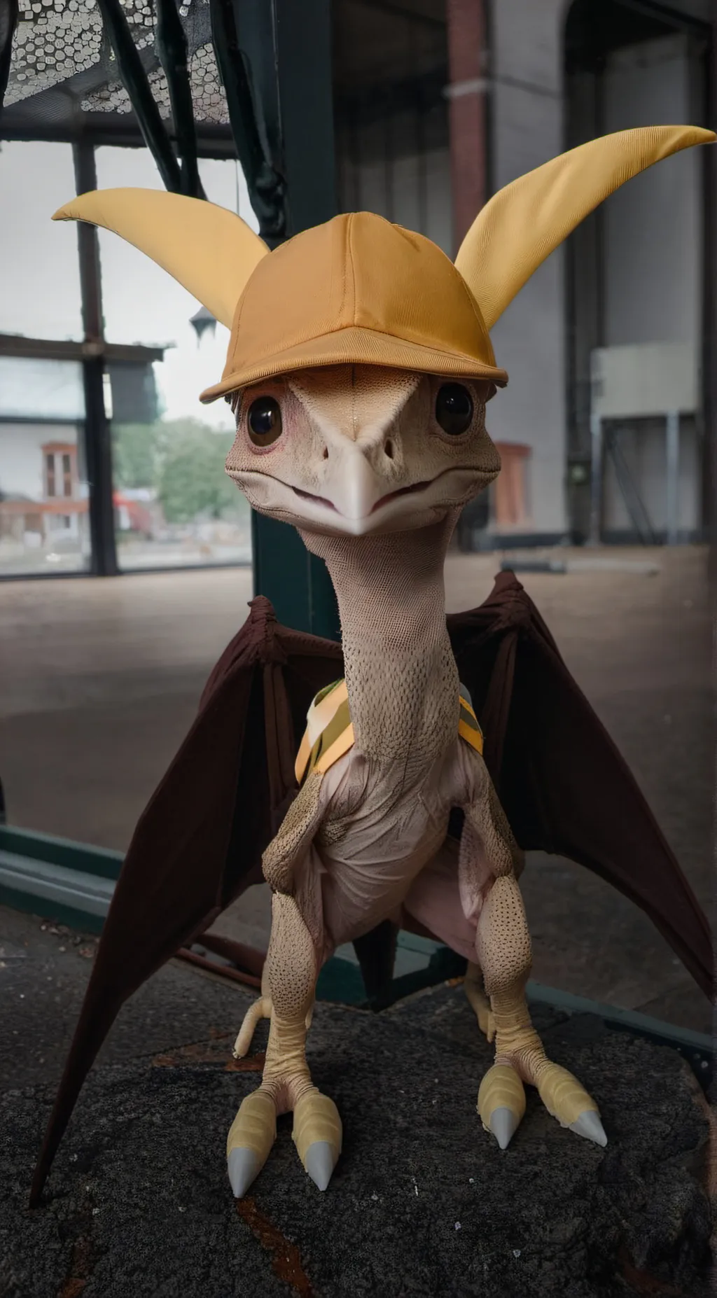 ai character: baby yellow background