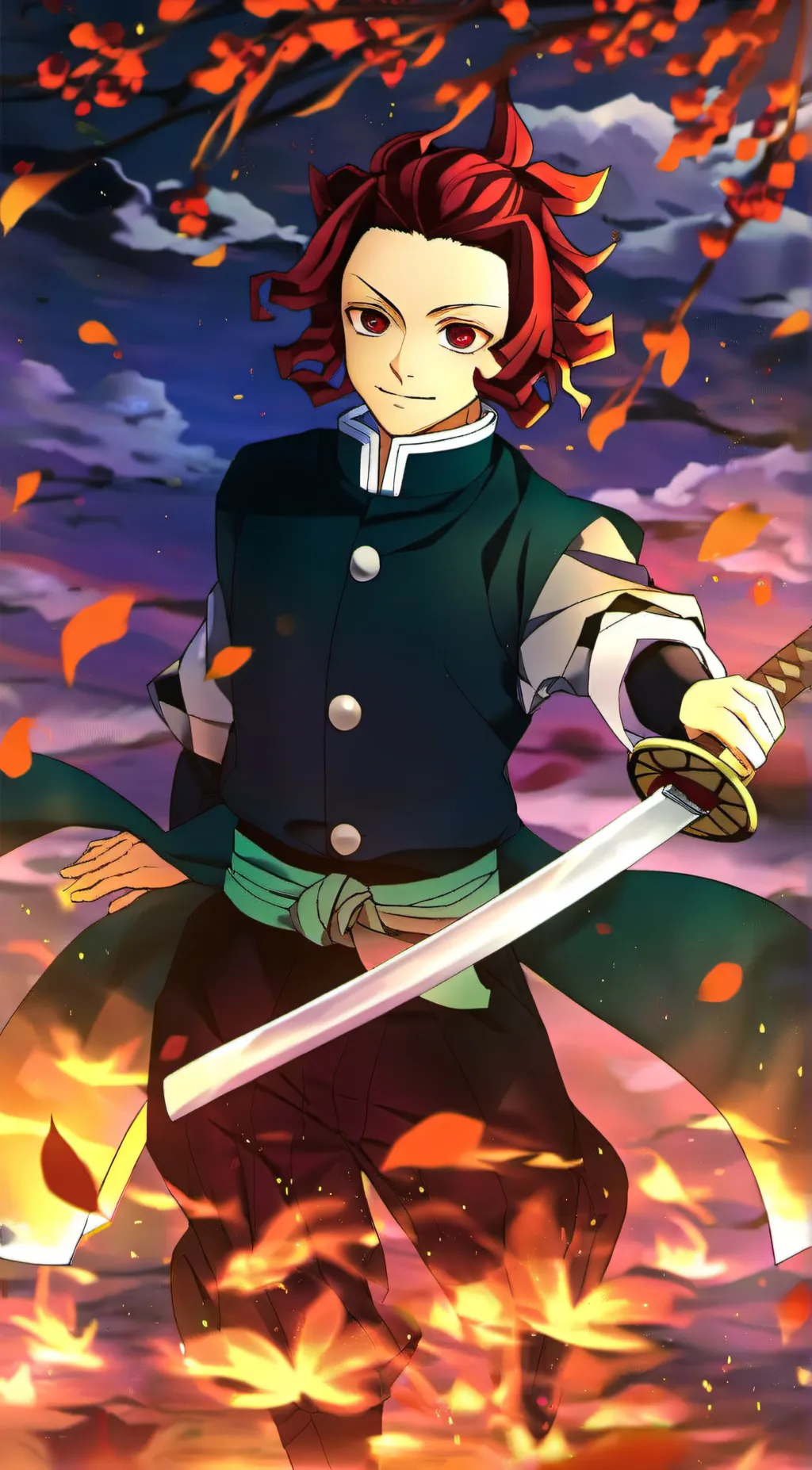 ai character: ♥︎Tanjiro Kamado♥︎ background