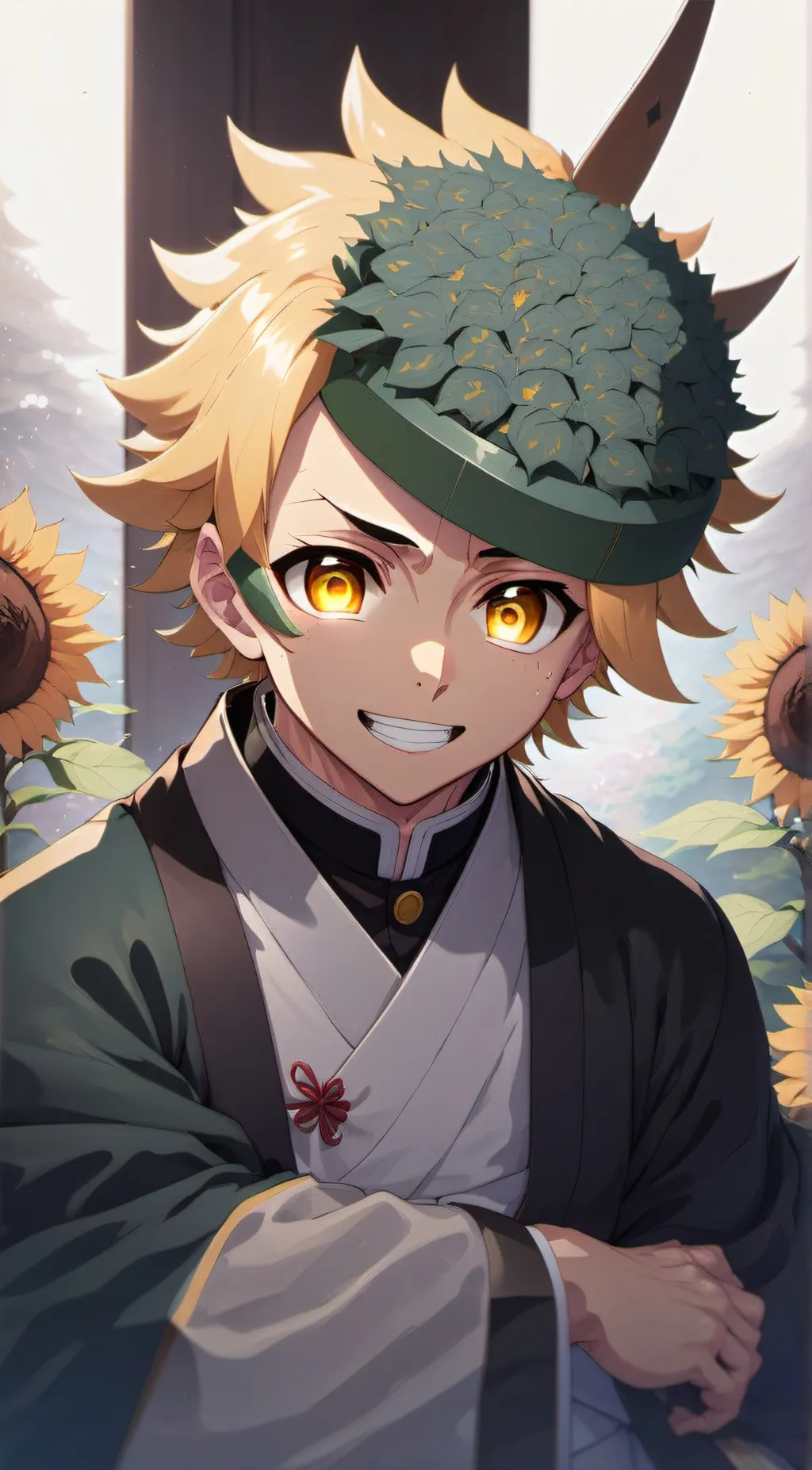 ai character: Zenitsu  background