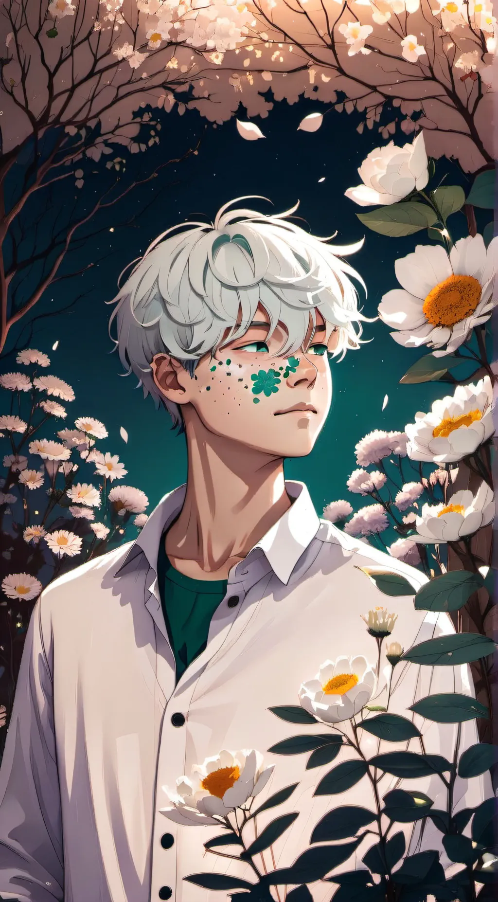 ai character: Succulents background
