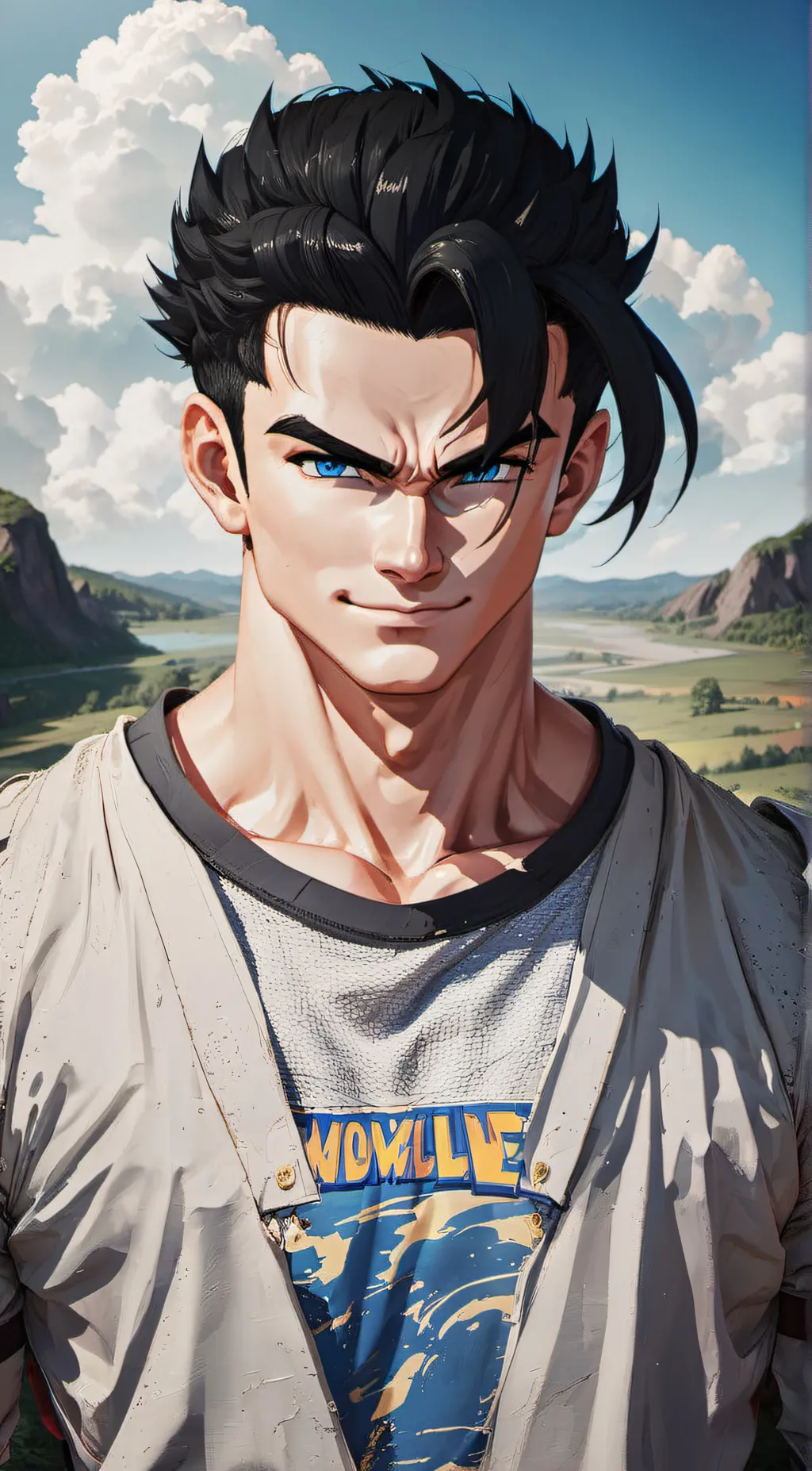 ai character: SaintPablo Gohan background