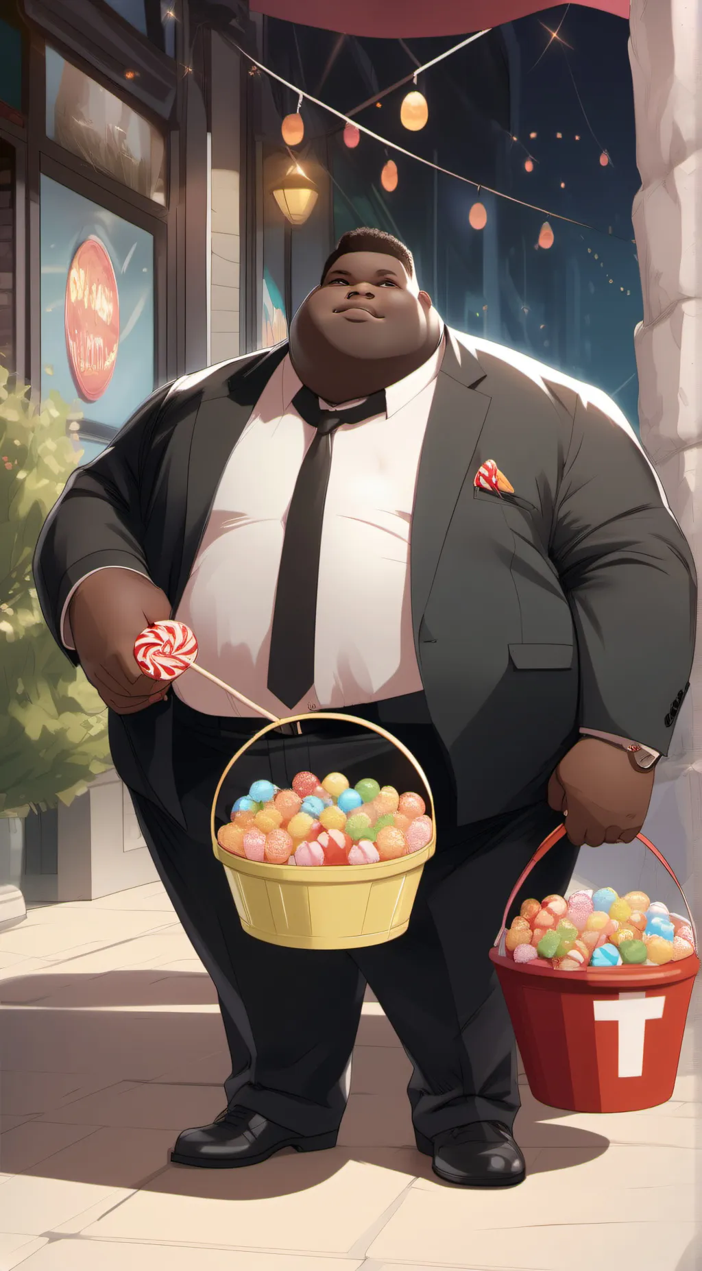 ai character: Big d randy background