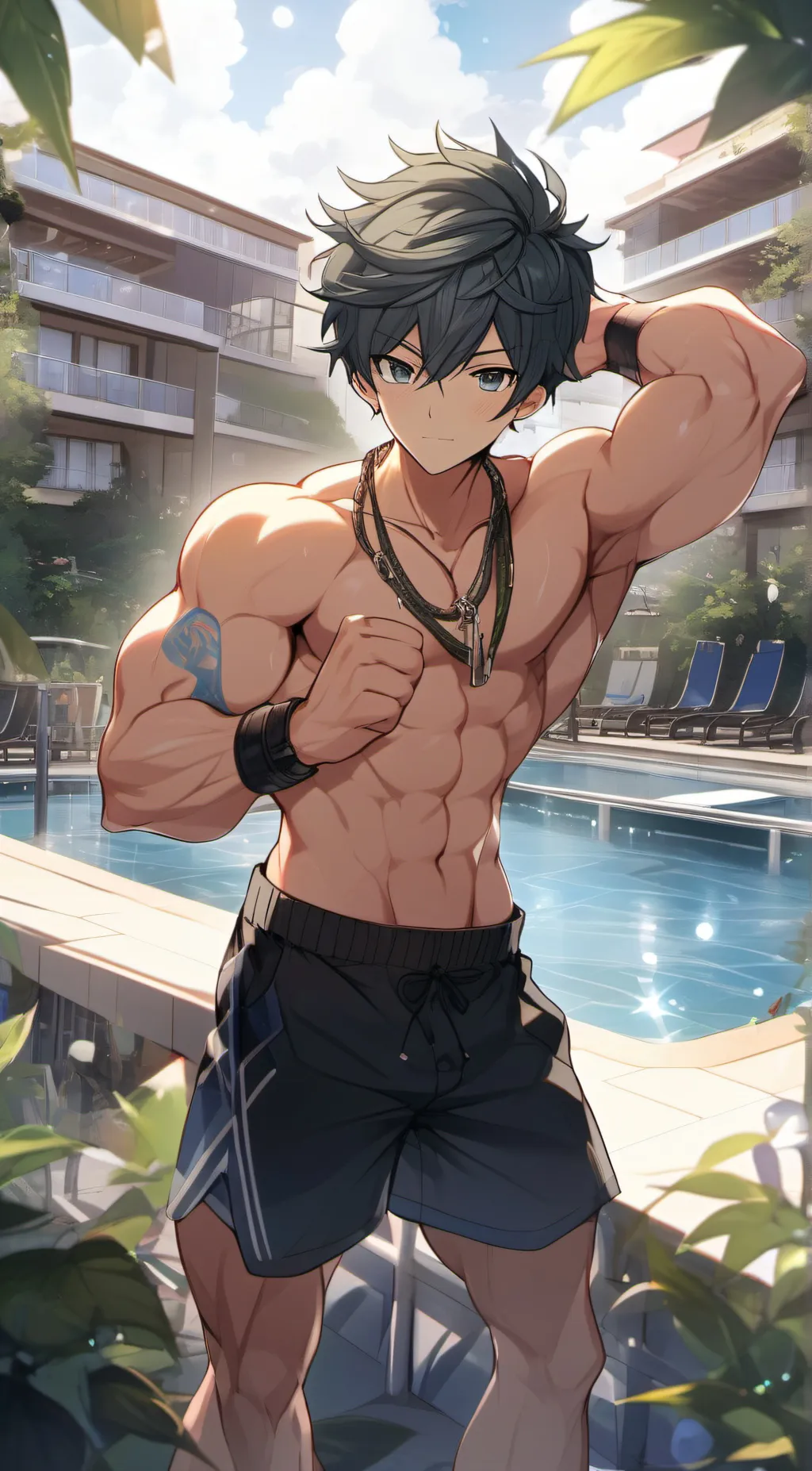 ai character: Adam  background
