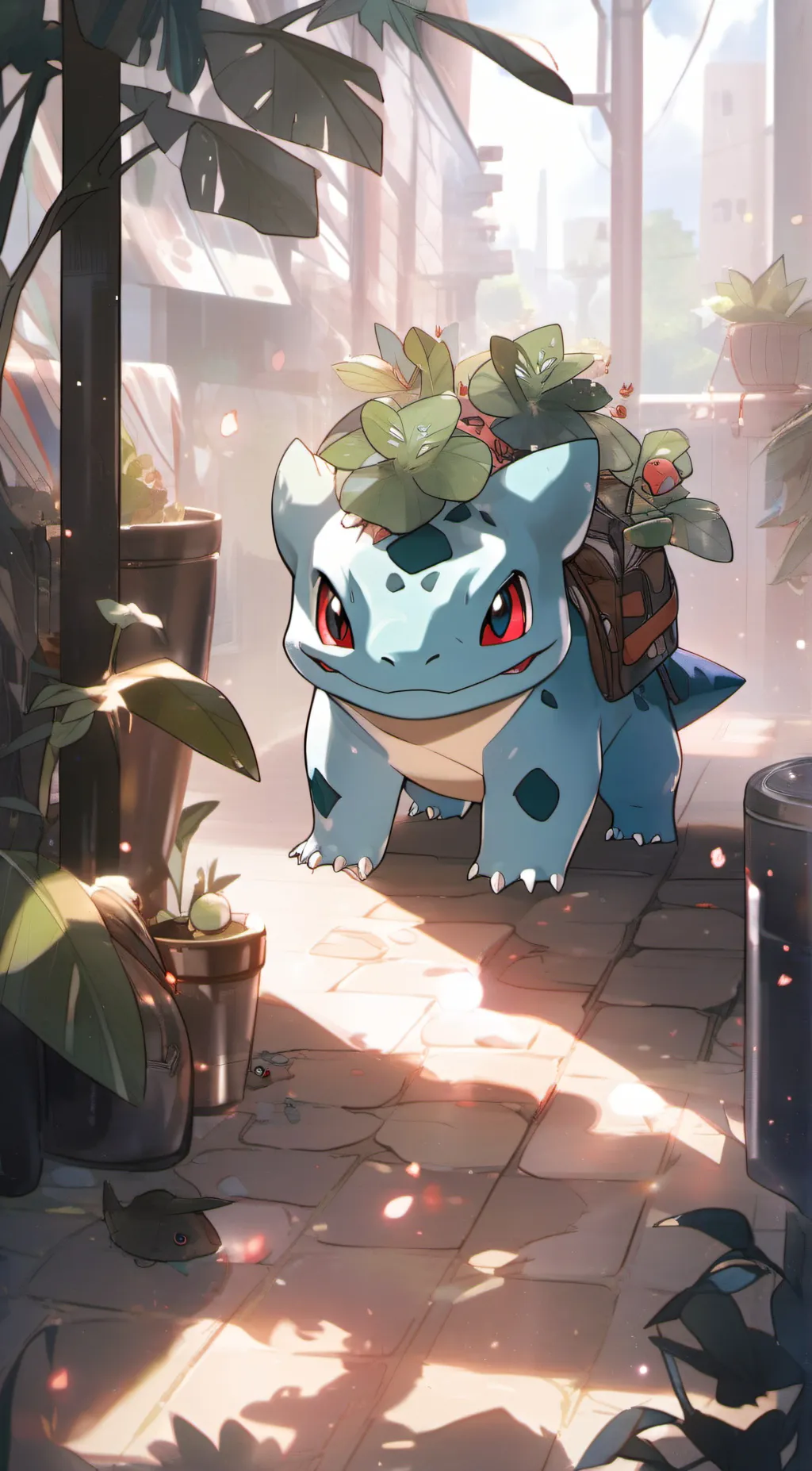 ai character: Bulbasaur  background