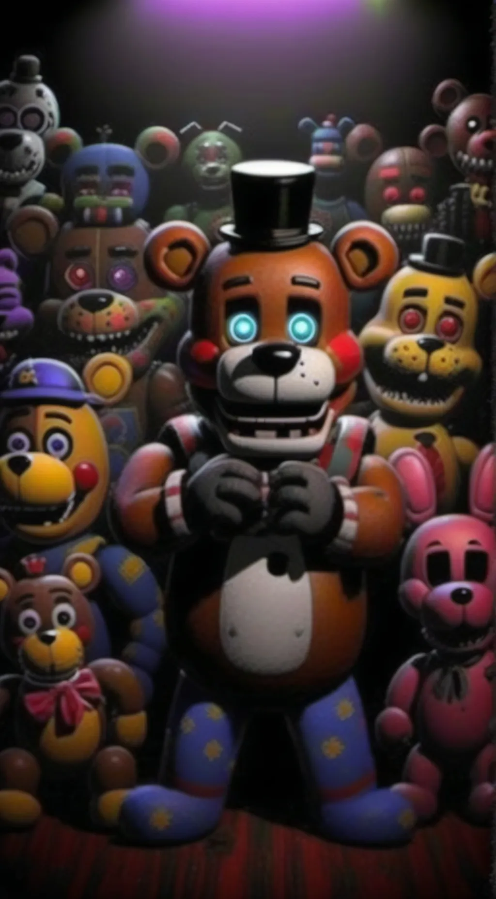 ai character: Humans Fnaf background